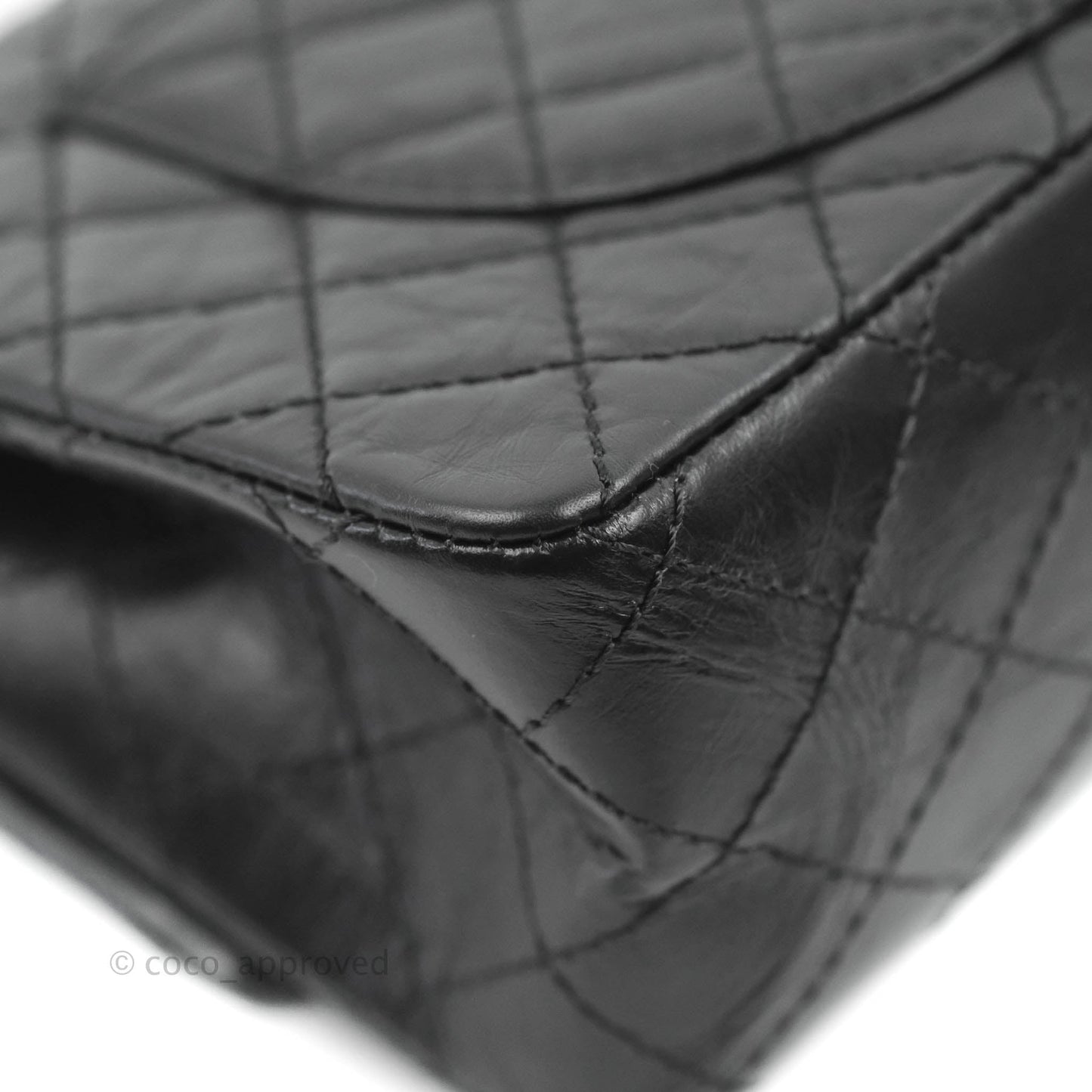 Chanel Reissue 225 Quilted Aged Calfskin So Black
