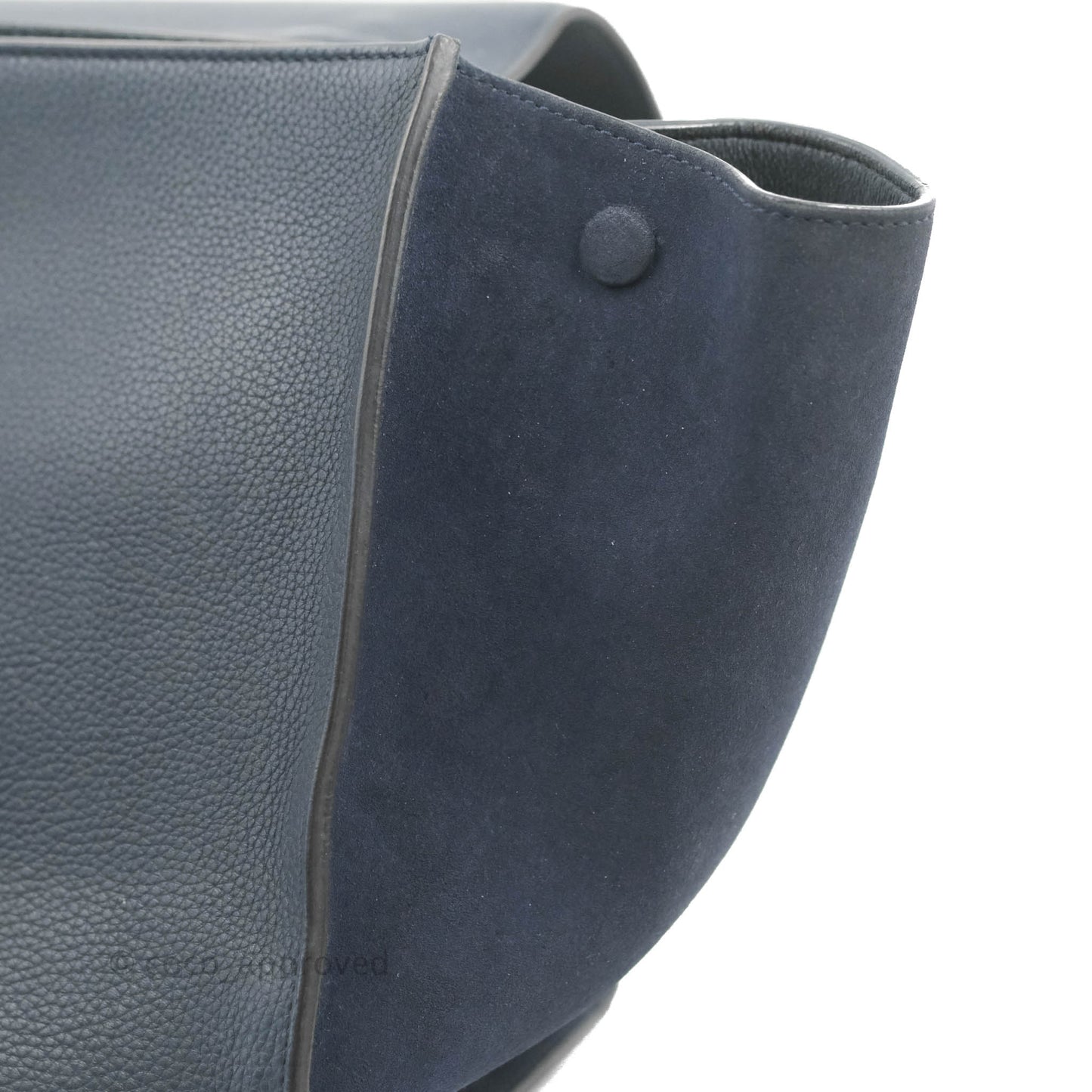 Celine Small Sleek Trapeze Navy Calfskin