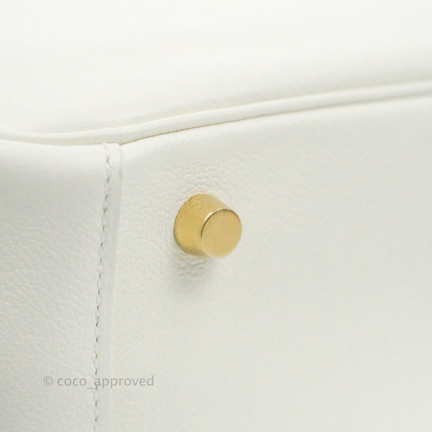 Hermès Lindy 26 Evercolor Blanc Gold Hardware