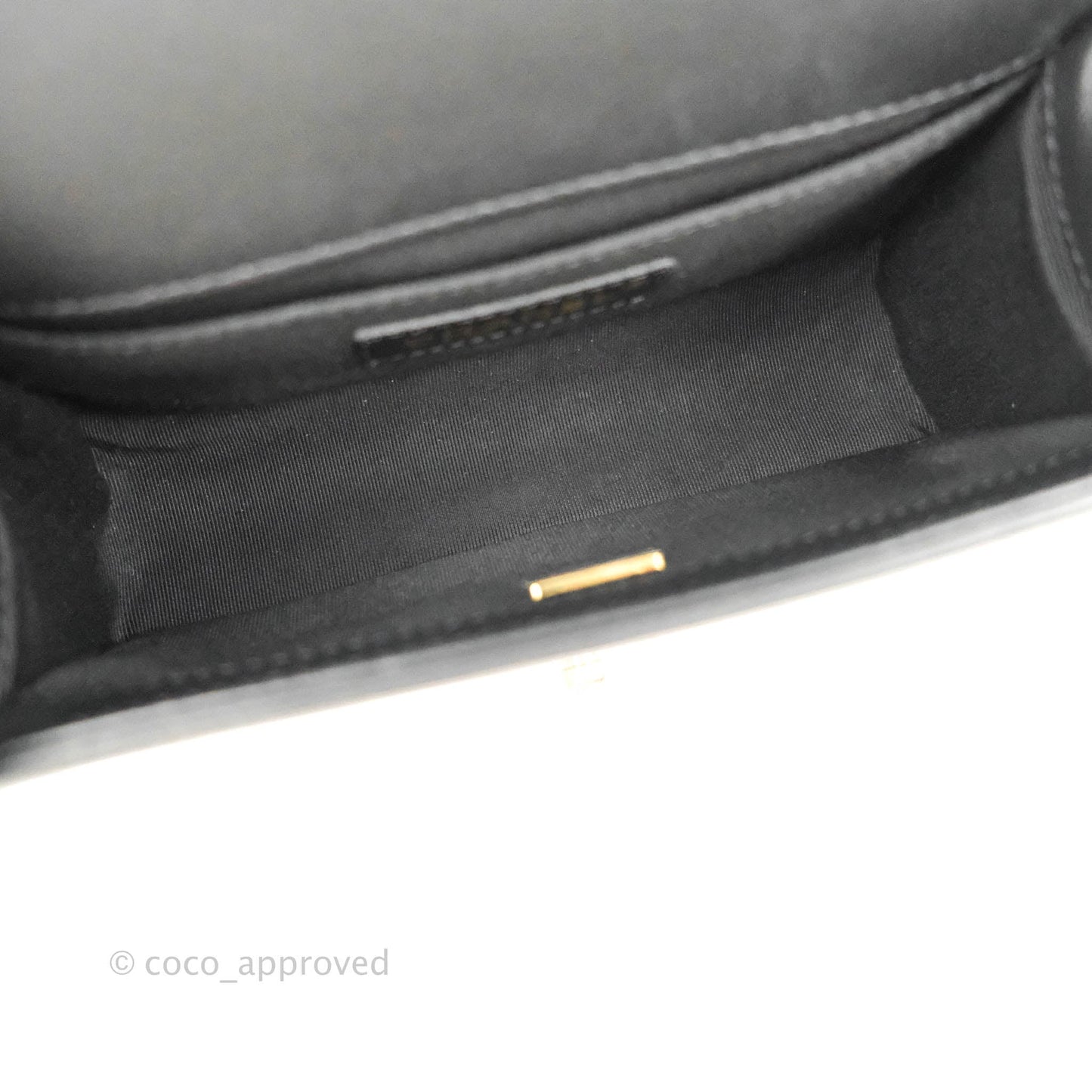 Chanel Small Boy Bag Black Calfskin Gold Hardware