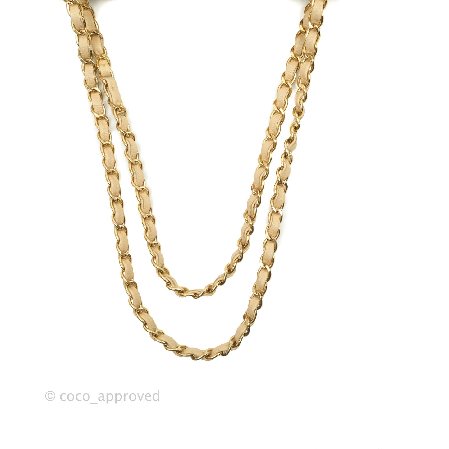 Chanel Classic Medium Flap Quilted Beige Caviar Gold Hardware