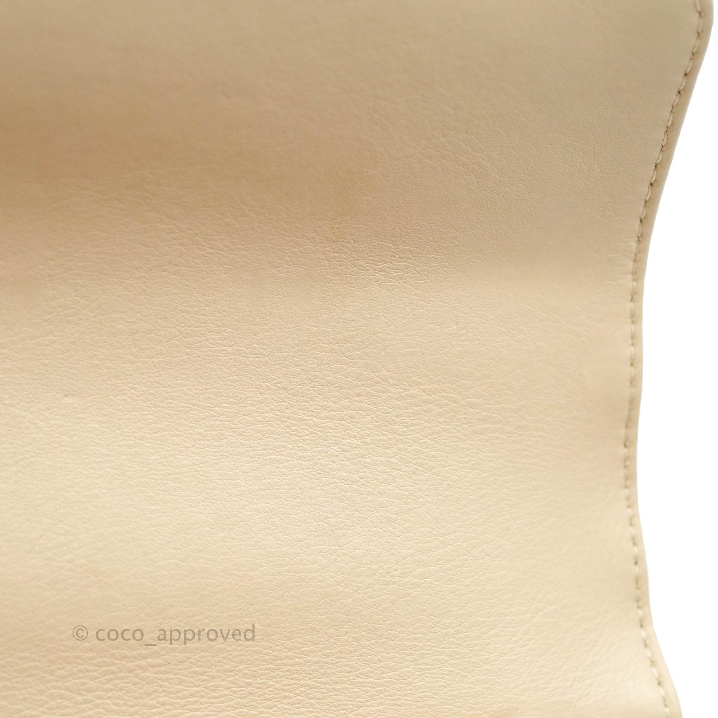 Chanel Small Gold Top Handle Bag Light Beige Lambskin Aged Gold Hardware