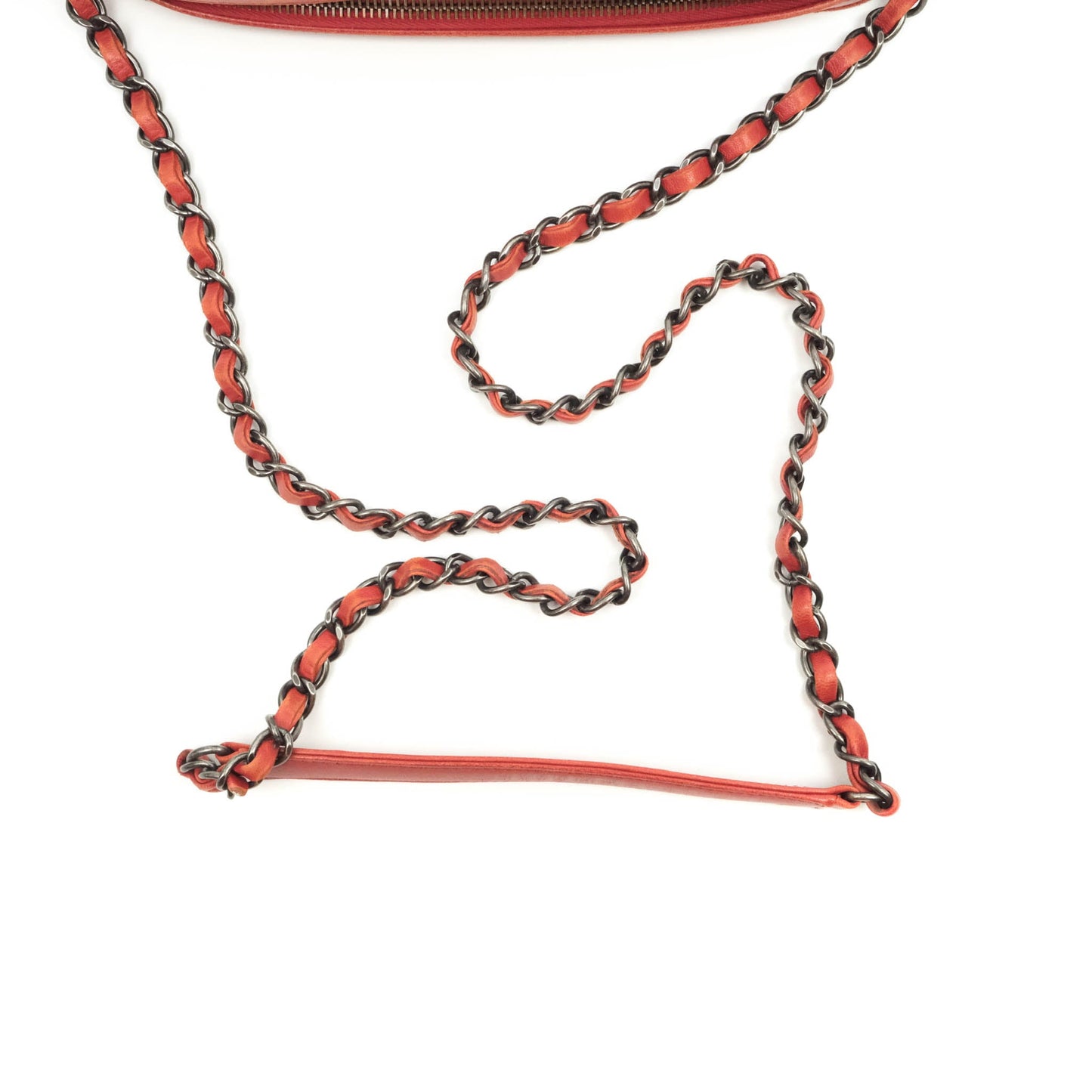 Chanel Quilted Crossbody Camera Bag Red Lambskin Ruthenium Hardware