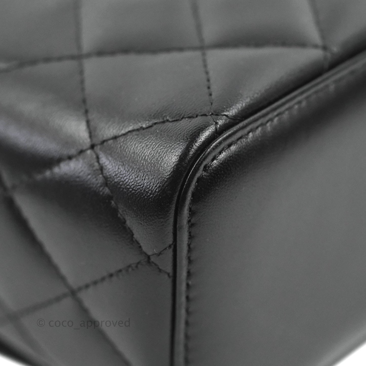 Chanel Classic Vanity with Chain Black Lambskin Gold Hardware
