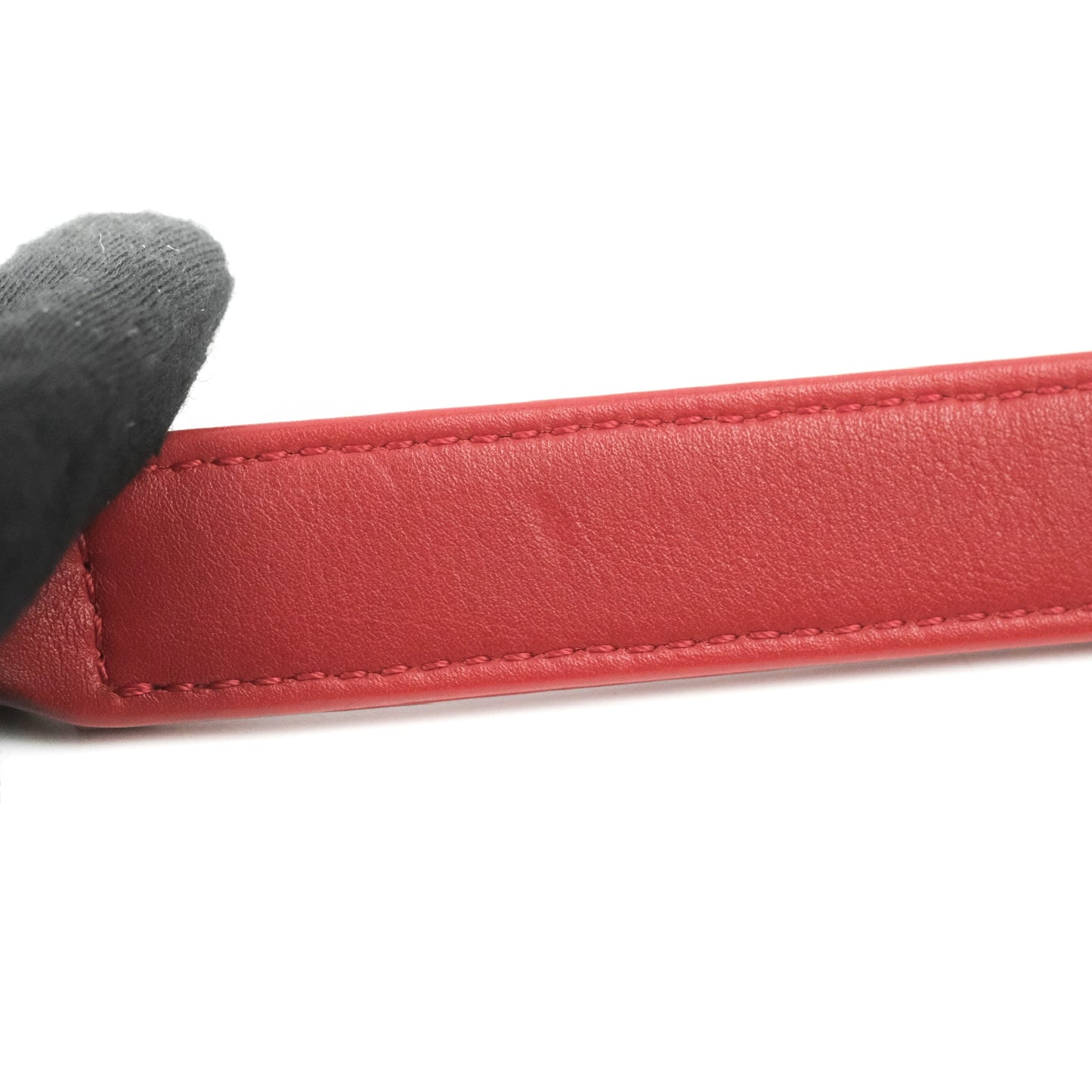 Chanel Medium Boy Chevron Red Calfskin Ruthenium Hardware