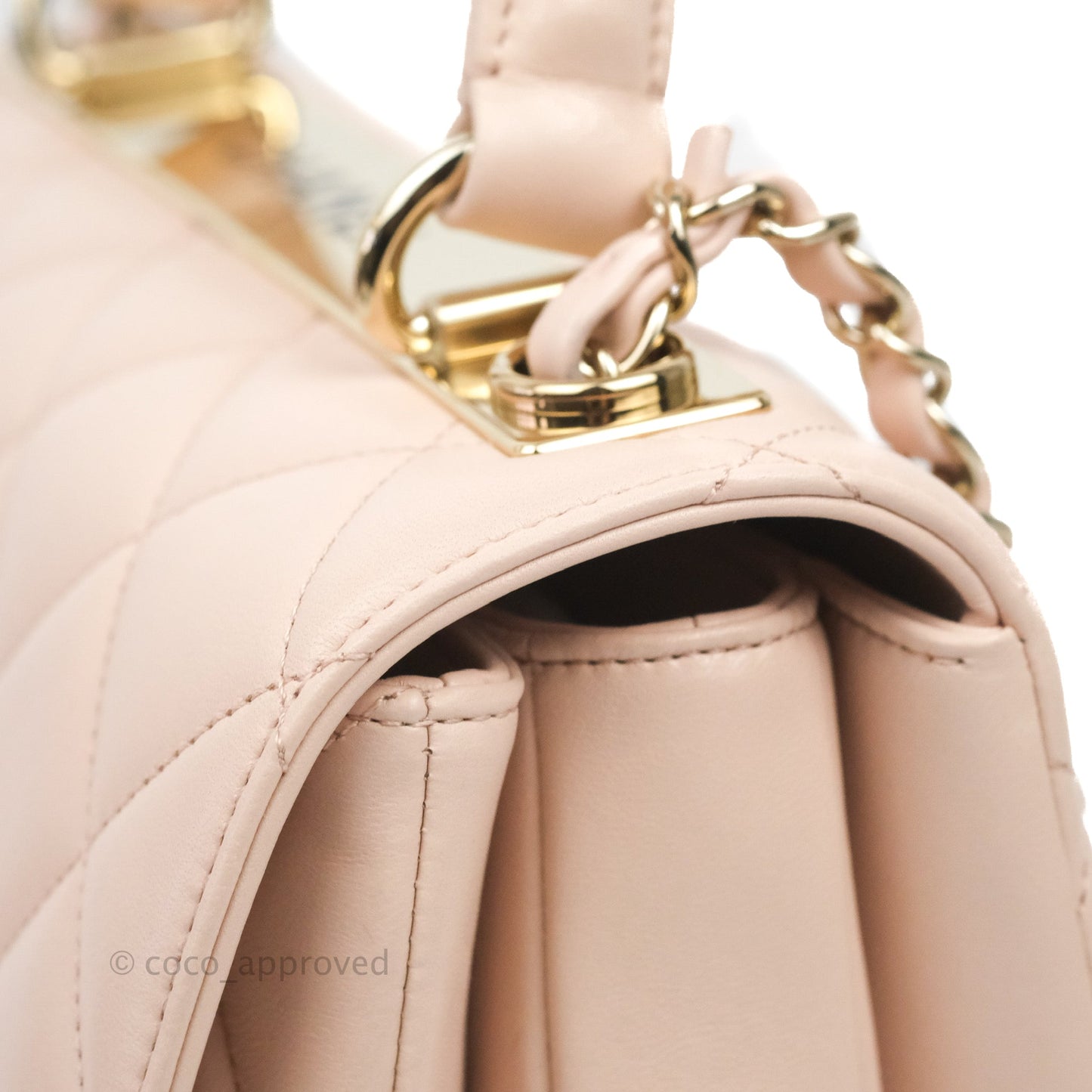 Chanel Small Trendy CC Light Pink Lambskin Gold Hardware