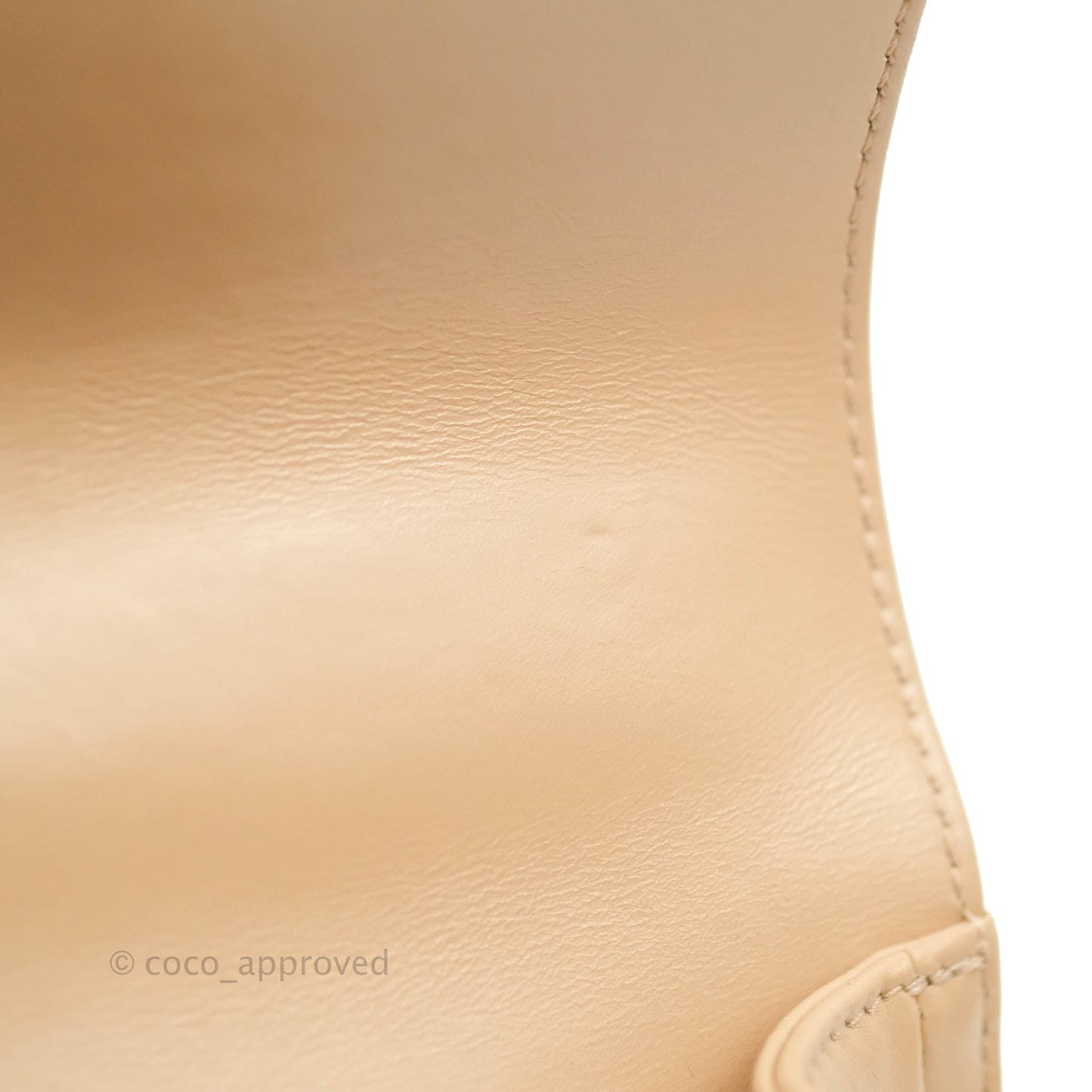 Chanel Quilted Mini Perfect Fit Adjustable Beige Calfskin Gold Hardware 21A