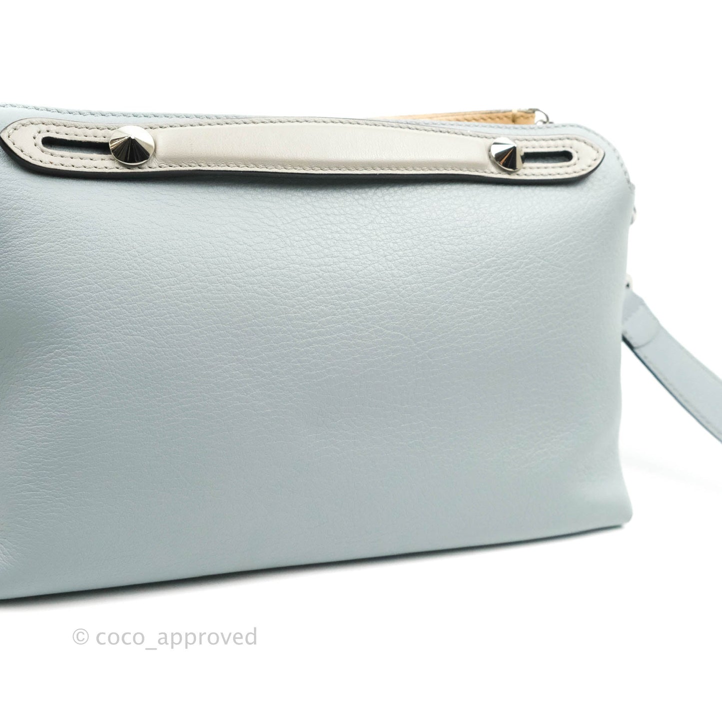 Fendi Medium By The Way Multicolour Light Blue/Light Beige Grained leather