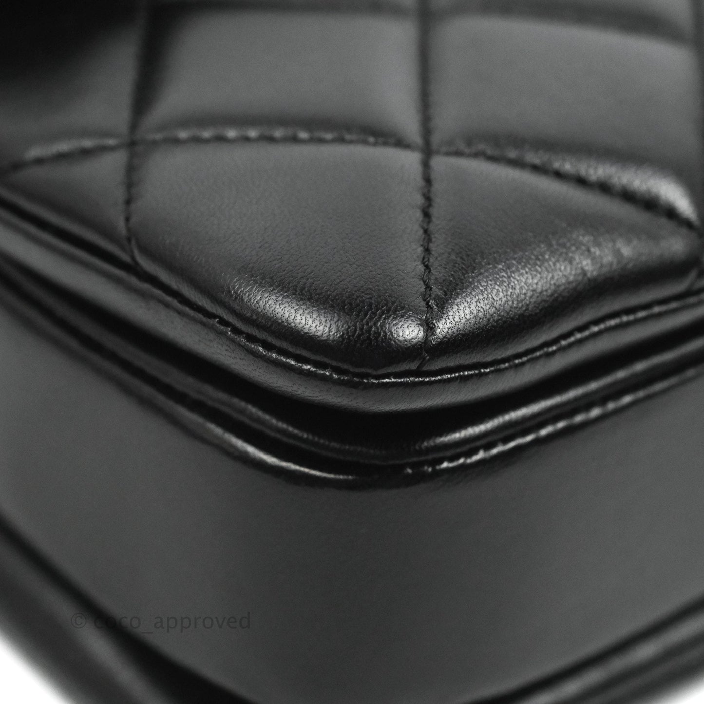 Chanel Small Trendy CC Black Lambskin Gold Hardware