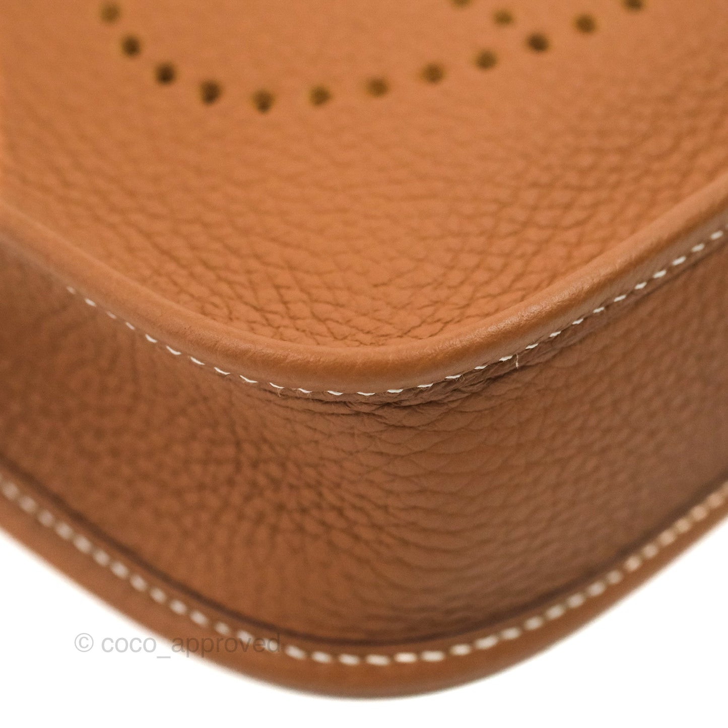 Hermès Mini Evelyne 16 Gold Clemence Palladium Hardware