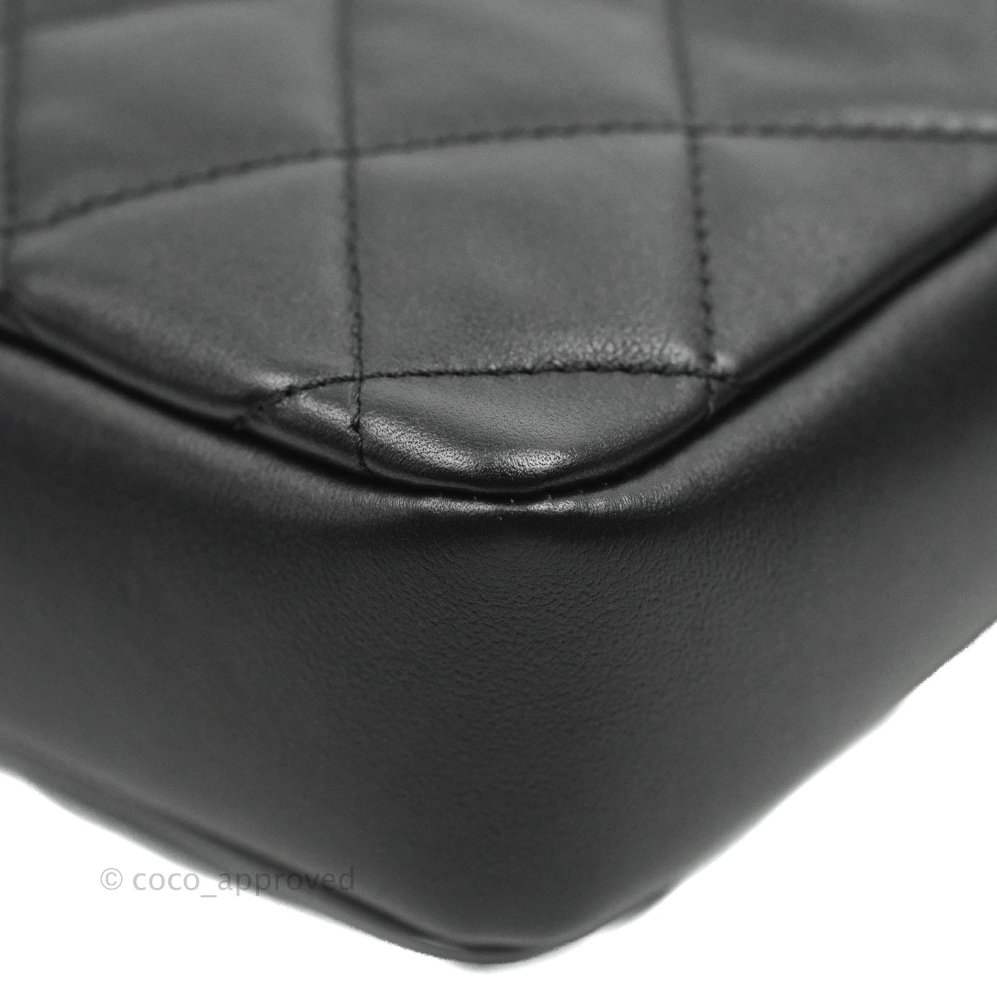 Chanel Quilted Small Camera Case Black Calfskin