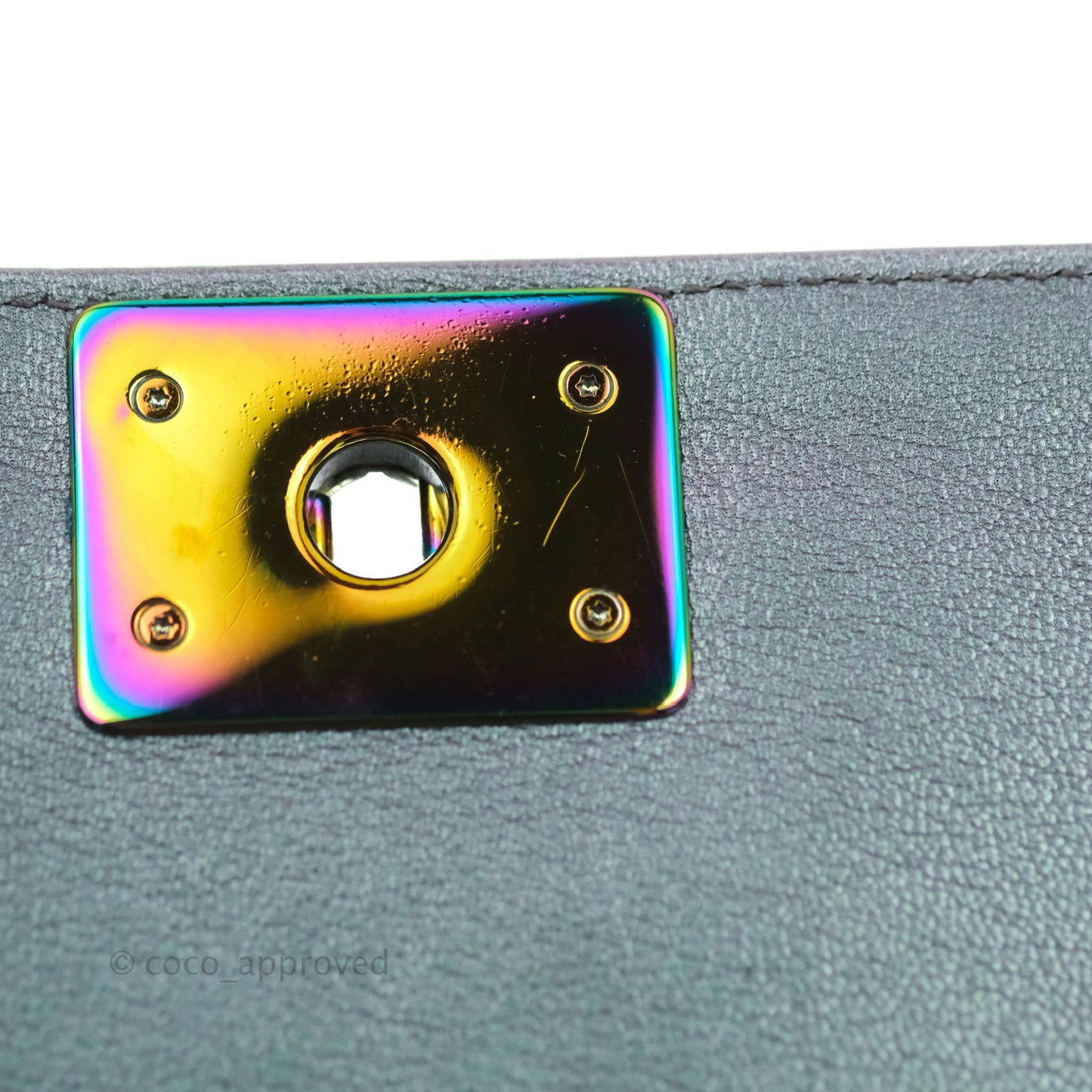 Chanel Medium Boy Bag Iridescent Purple Calfskin Mermaid Rainbow Hardware