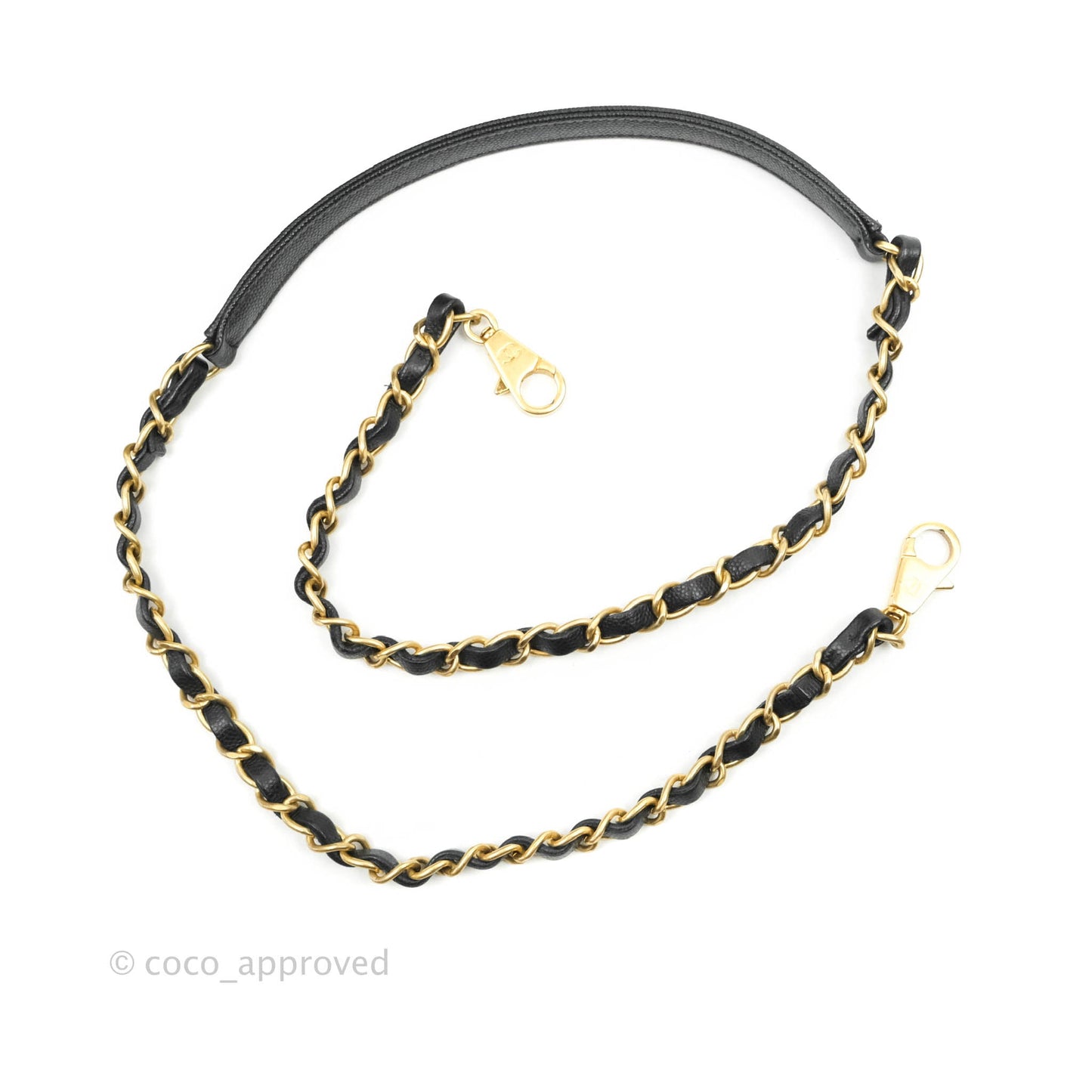 Chanel Medium Coco Handle Quilted Black Caviar Lizard Handle Gold Hardware