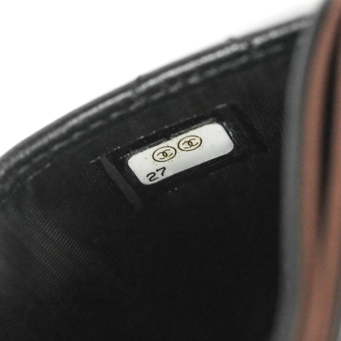 Chanel Glitter CC Card Holder Black Lambskin Silver Hardware