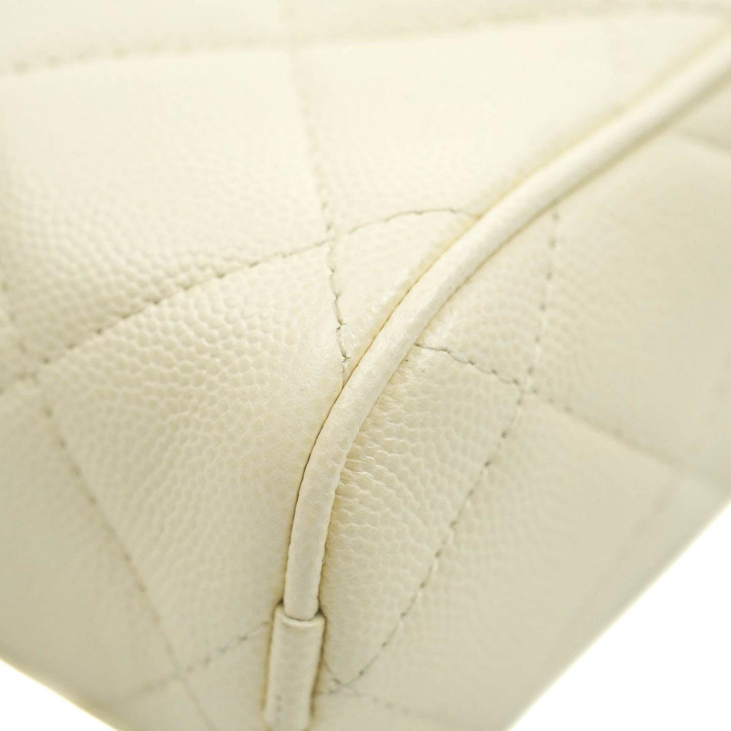 Chanel Camera Bag With Detachable Pouch Ivory Caviar Gold Hardware