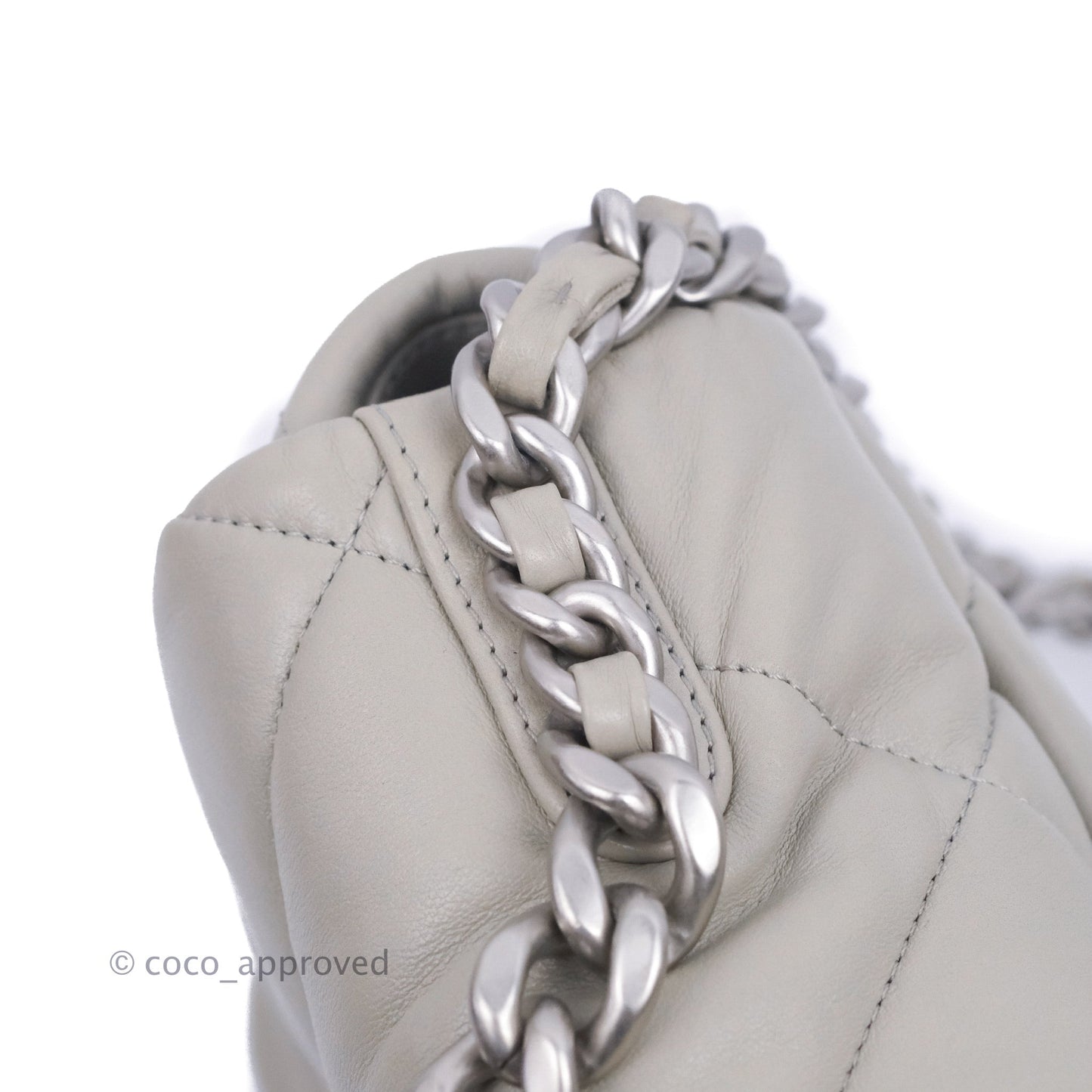 Chanel 19 Small Grey Mixed Hardware 22C