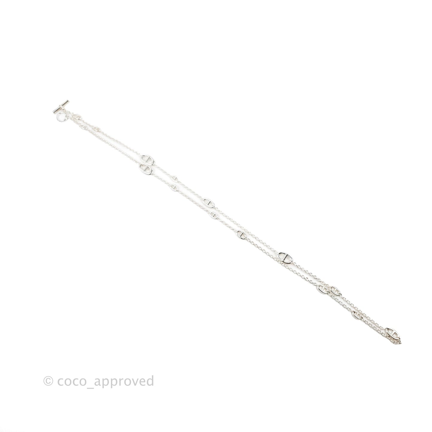 Hermès Farandole Long Necklace Palladium Hardware