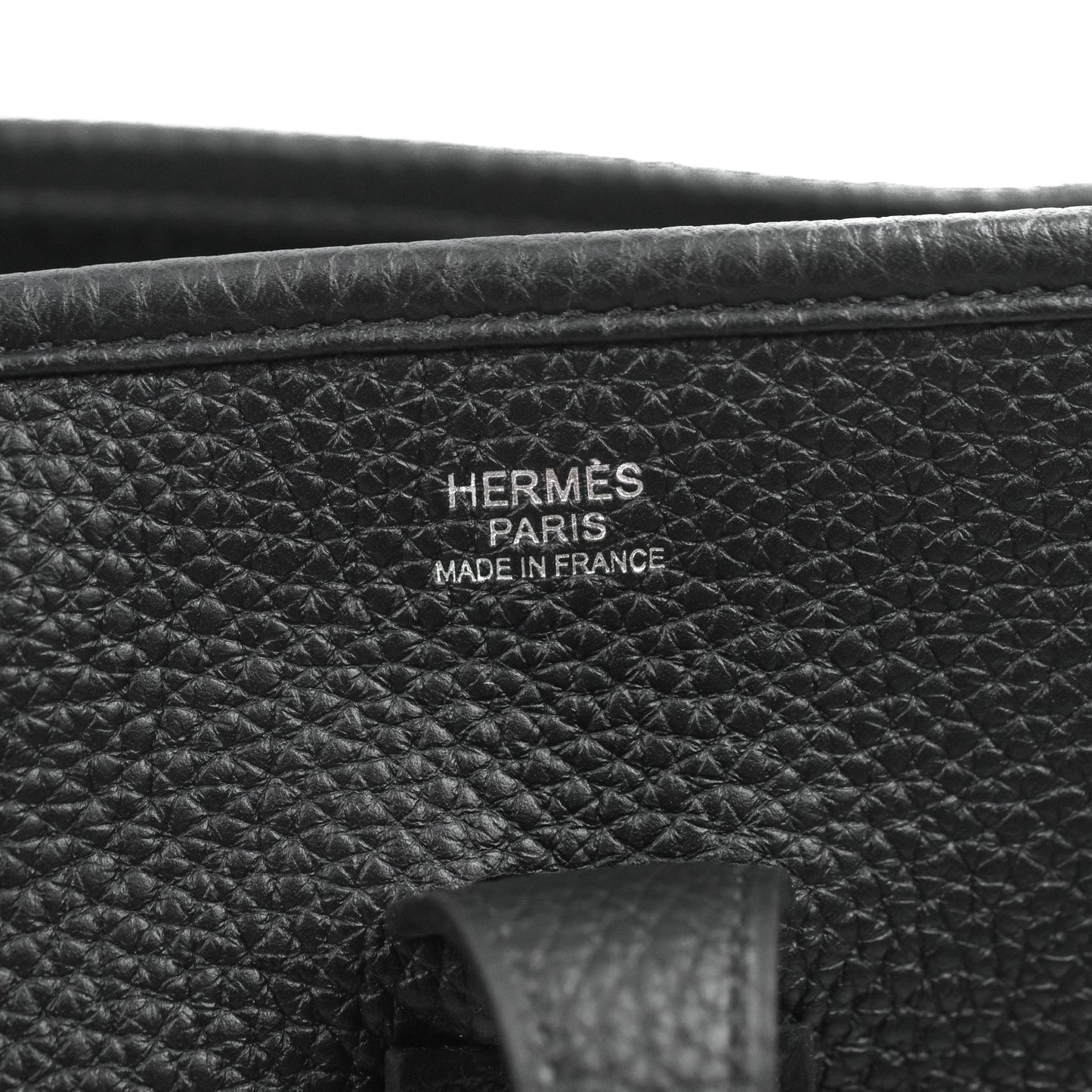 Hermes Evelyne III 29 Black Clemence Silver Hardware