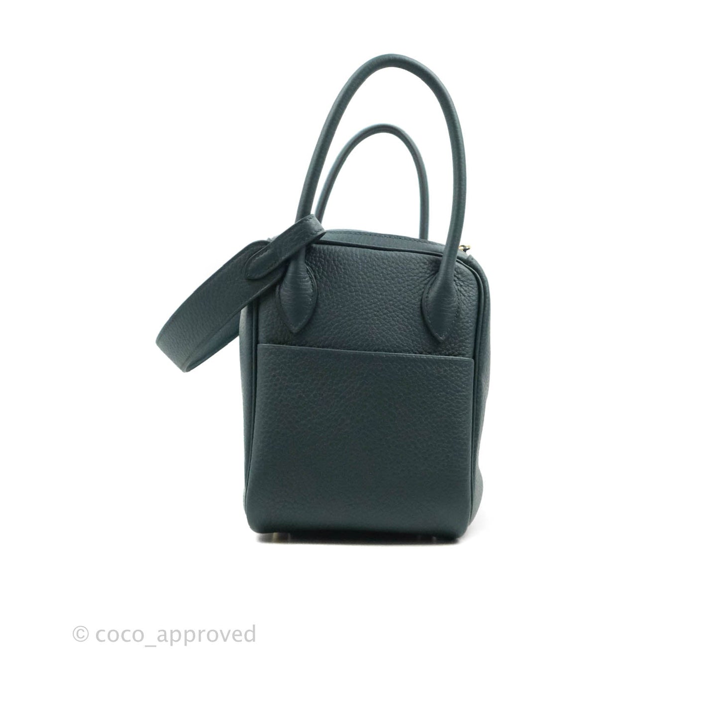 Hermès Lindy 26 Vert Cypress Clemence Gold Hardware