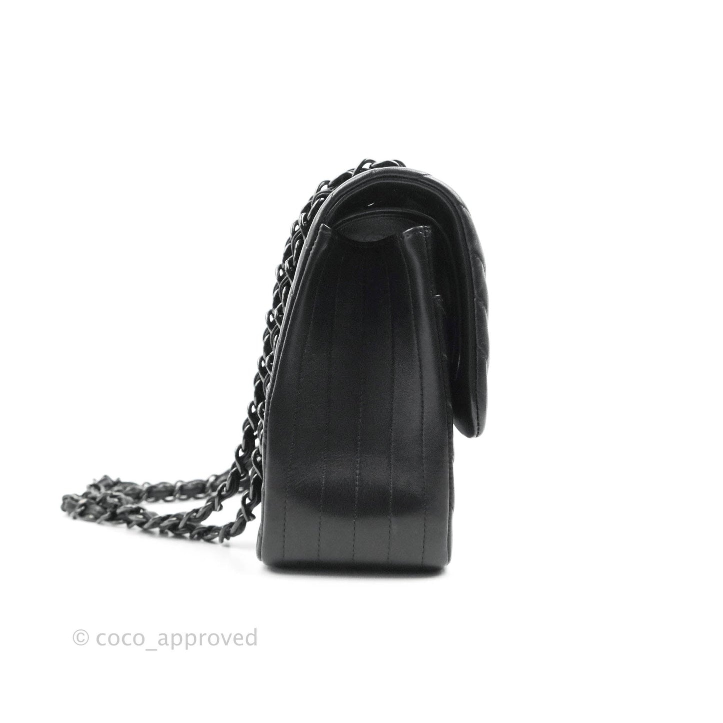 Chanel Jumbo Double Flap So Black Chevron Lambskin Black Hardware⁣⁣