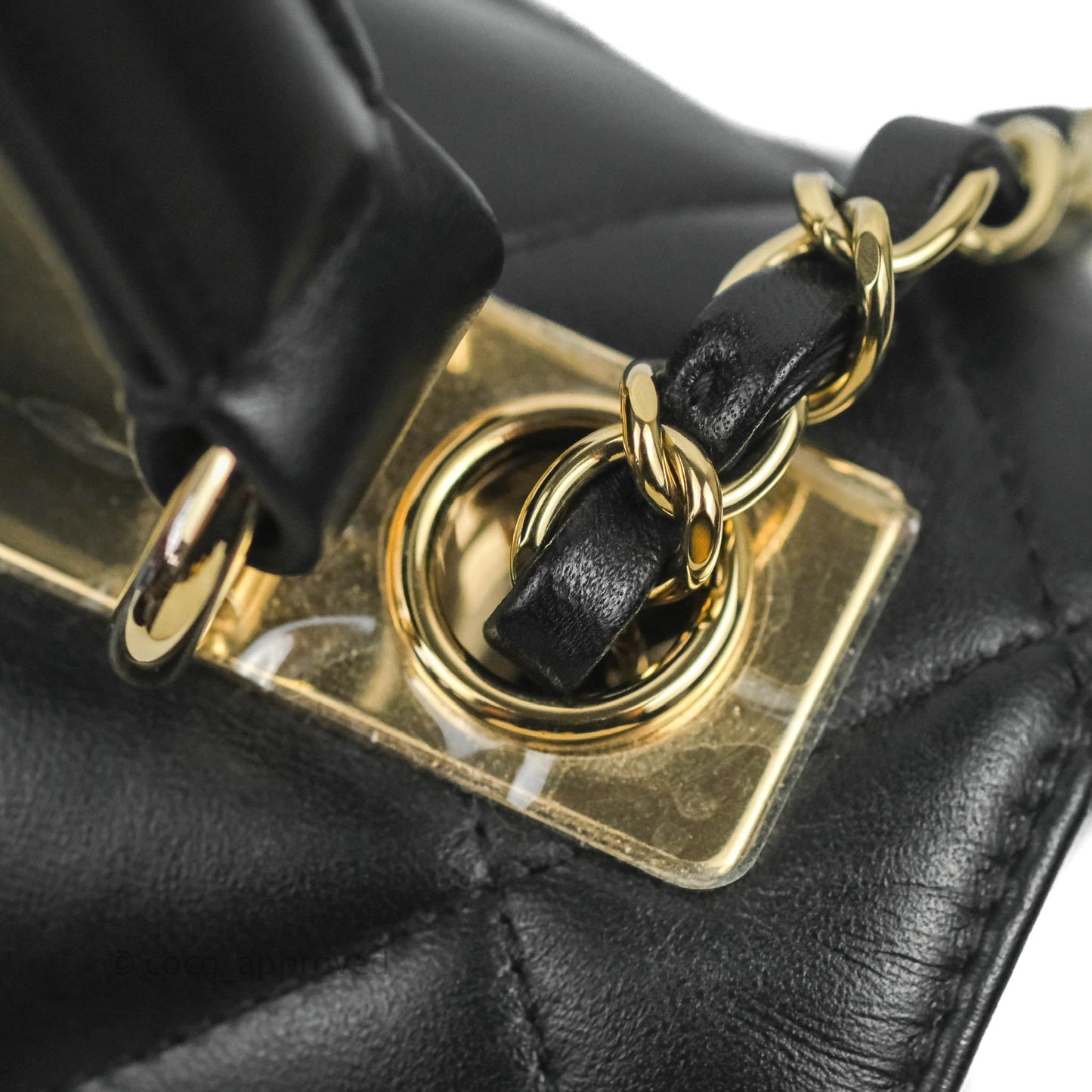 Chanel Small Trendy CC Black Lambskin Gold Hardware