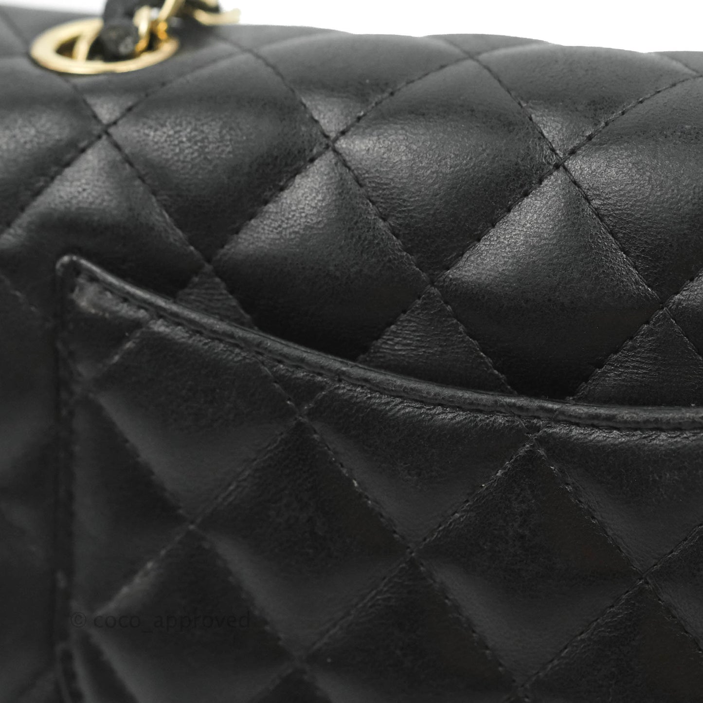 Chanel Mini Rectangular Flap Bag Valentine Limited Edition Black Lambskin Gold Hardware