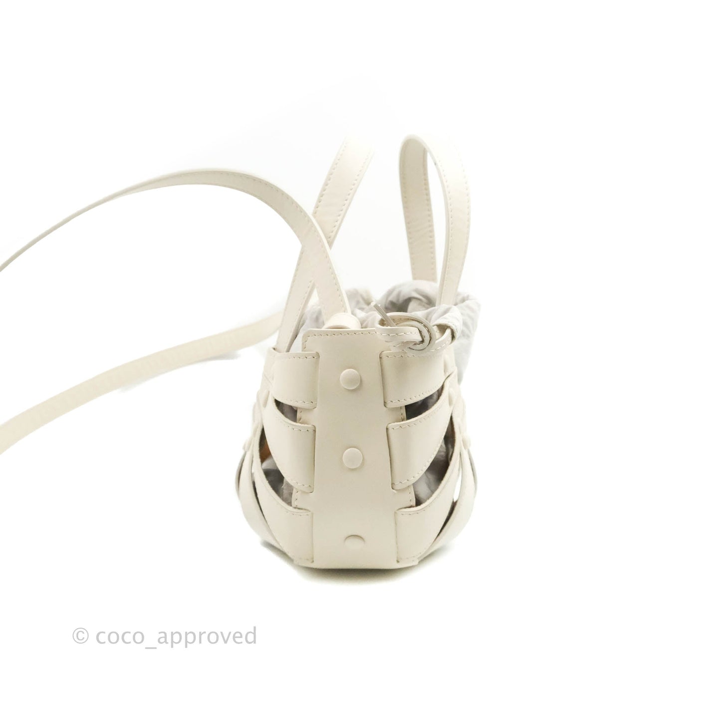 Bottega Veneta Small Shell Bag White