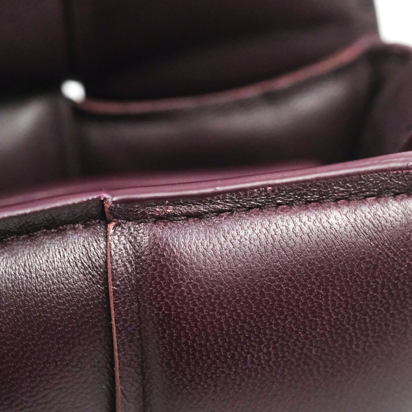 Bottega Veneta Padded Cassette Shoulder Bag Grape Lambskin Gold Hardware