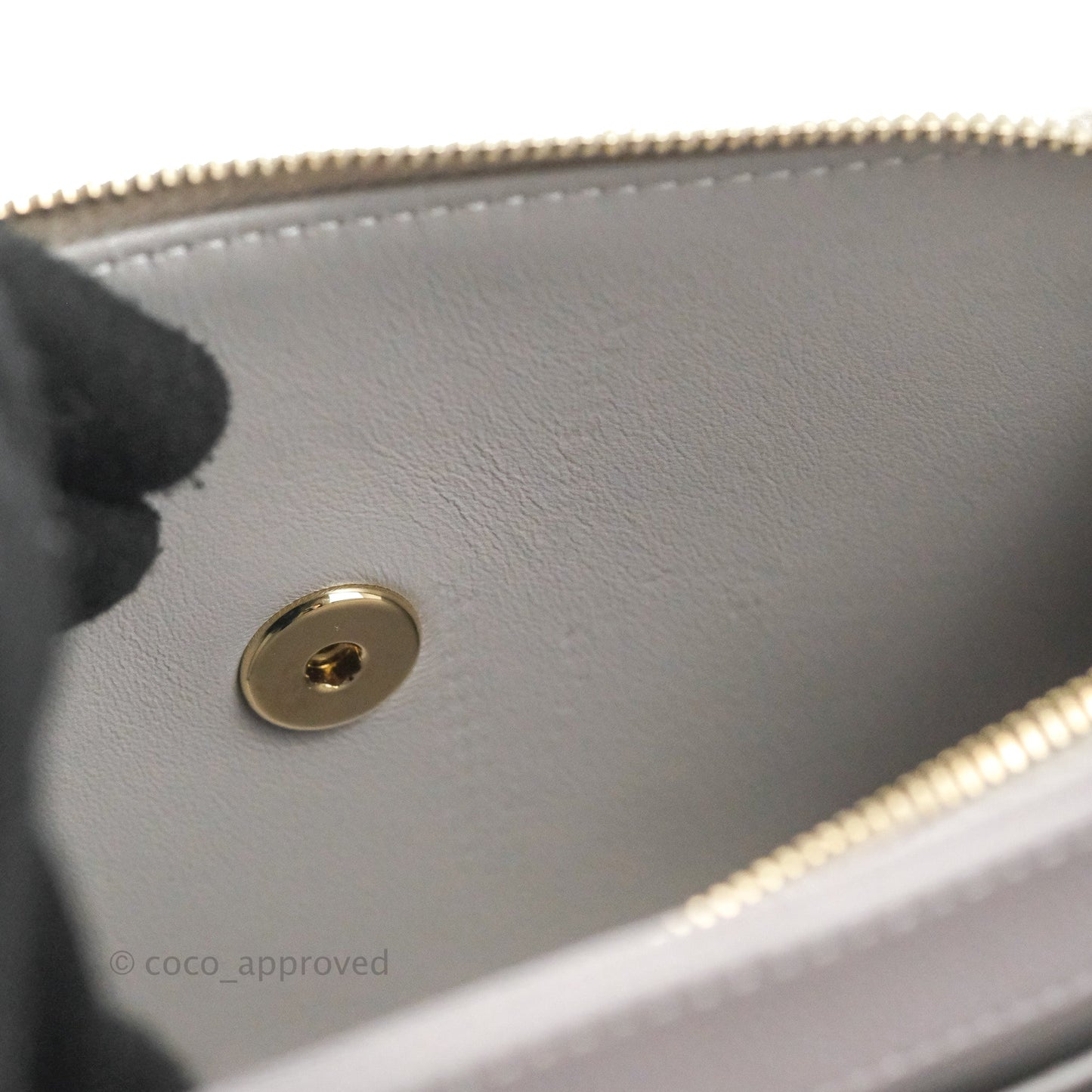 Chanel Quilted Medium Business Affinity Flap Grey Caviar Gold Hardware