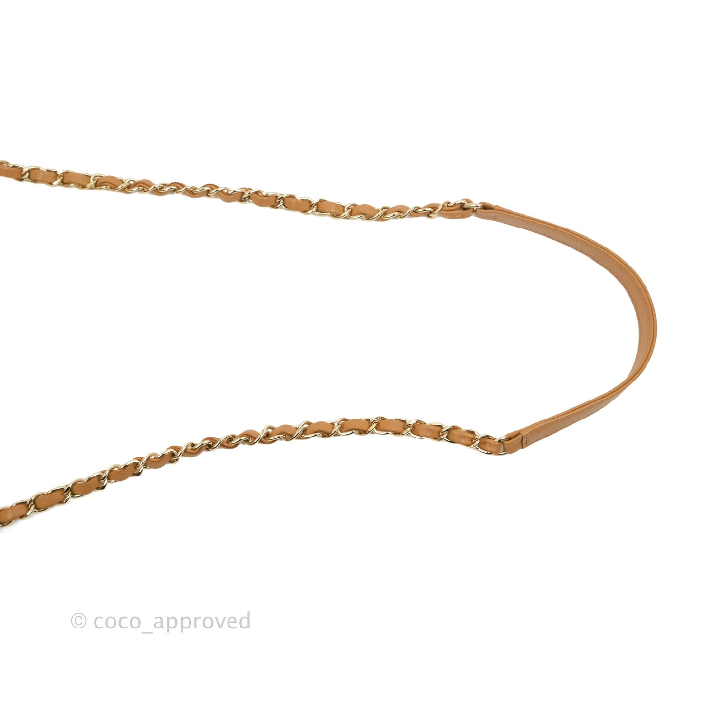 Chanel Chevron Bucket Drawstring Bag Caramel Gold Hardware
