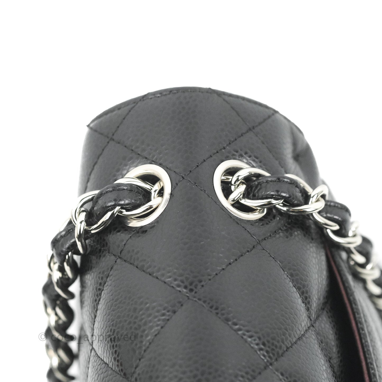Chanel Jumbo Double Flap Black Caviar Silver Hardware⁣⁣