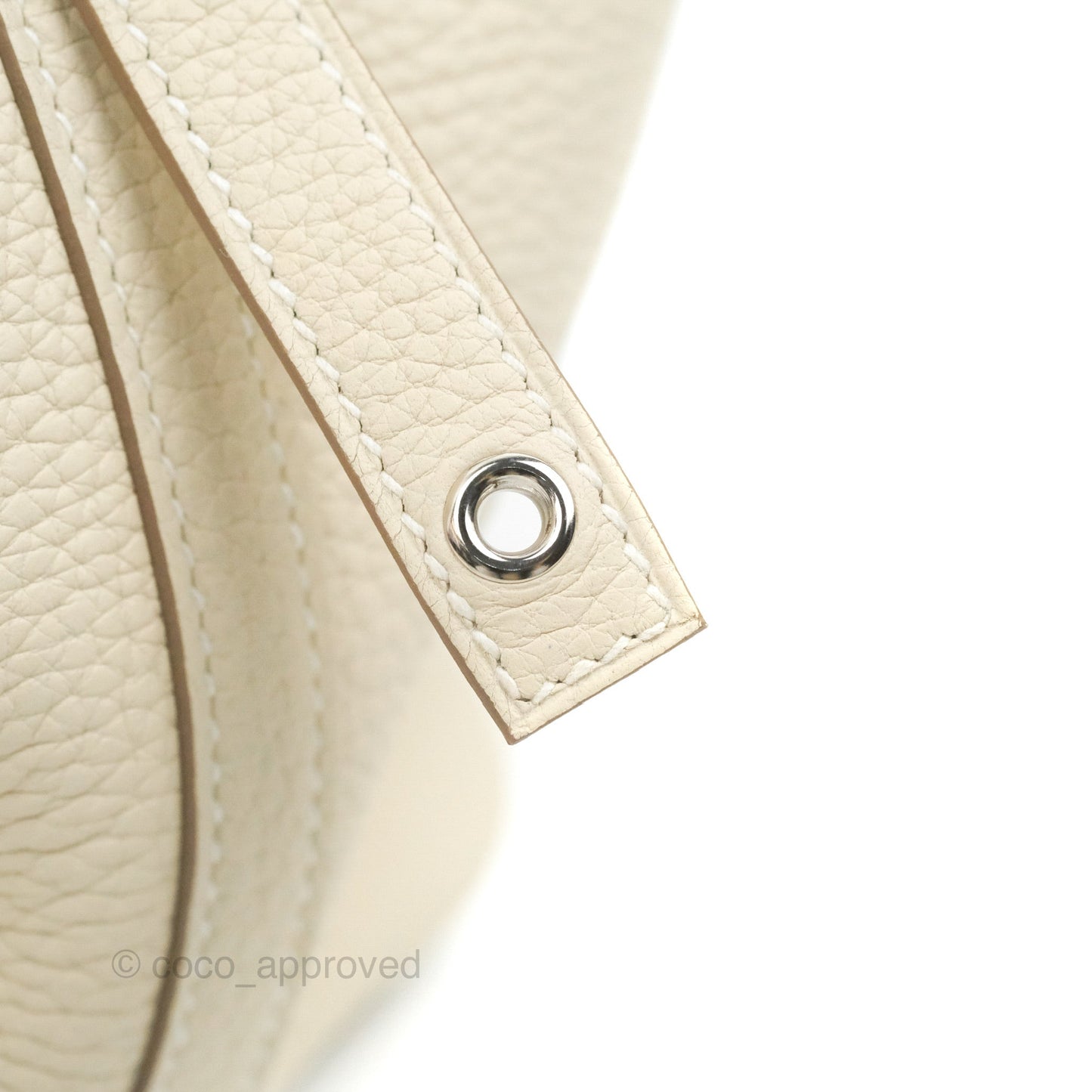 Hermès Picotin Lock 18 PM Craie Clemence Palladium Hardware