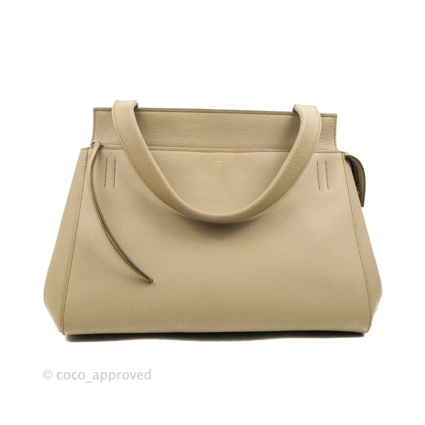 Celine Medium Edge Bag Etaupe Grained Calfskin