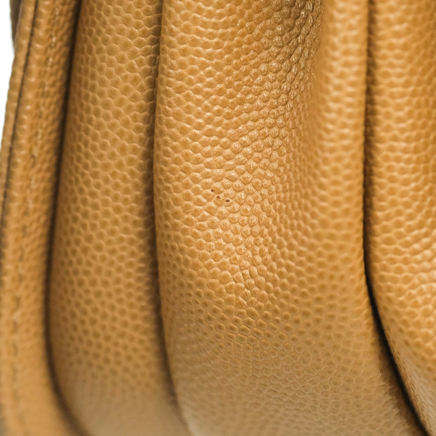 Chanel Mini Messenger Bag Beige Caviar Gold Hardware 21K