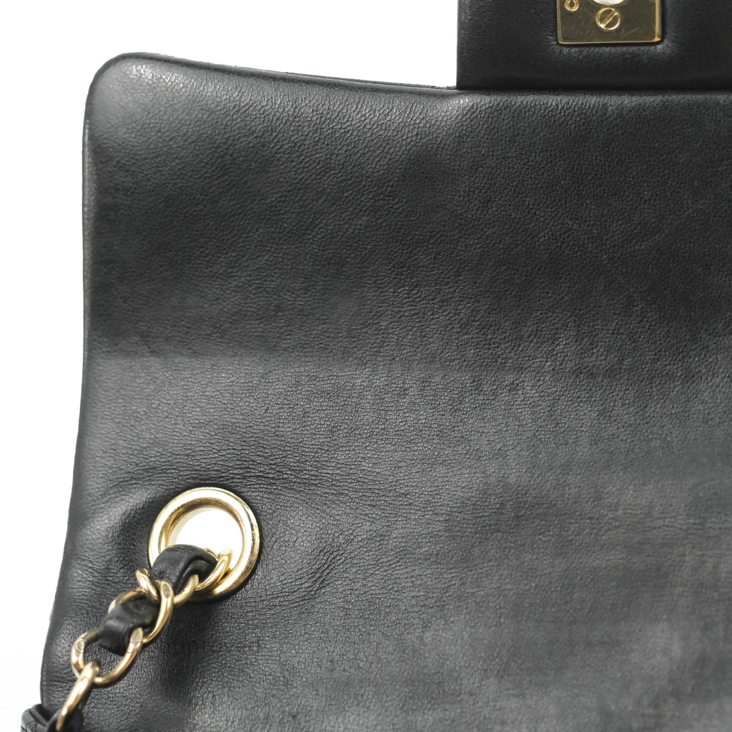 Chanel Mini Rectangular Flap Bag Valentine Limited Edition Black Lambskin Gold Hardware