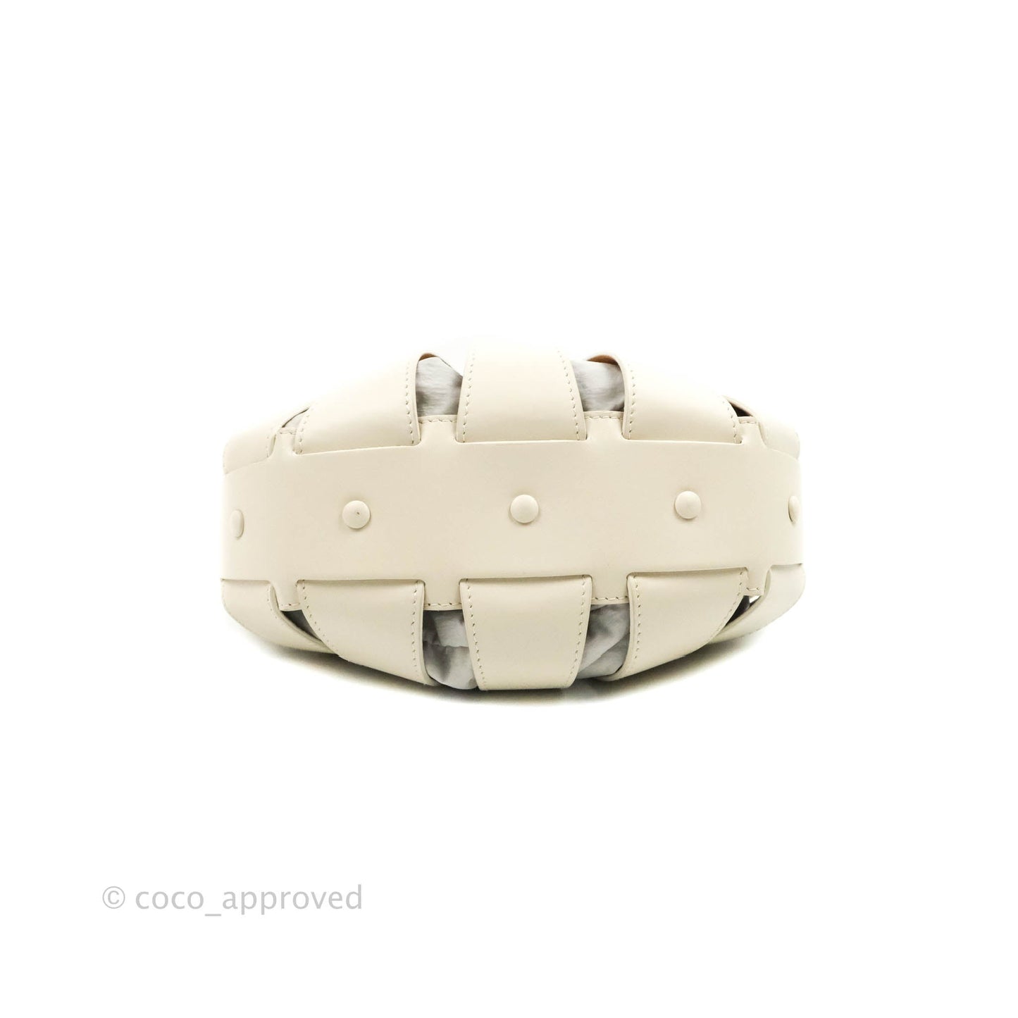 Bottega Veneta Small Shell Bag White
