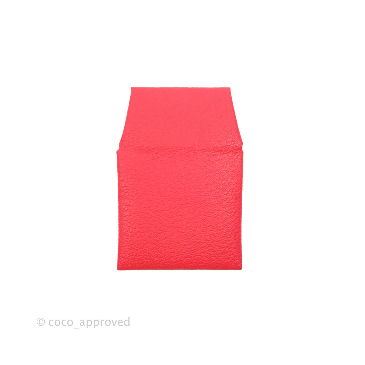 Hermes Red Bastia Coin Purse Chevre Mysore