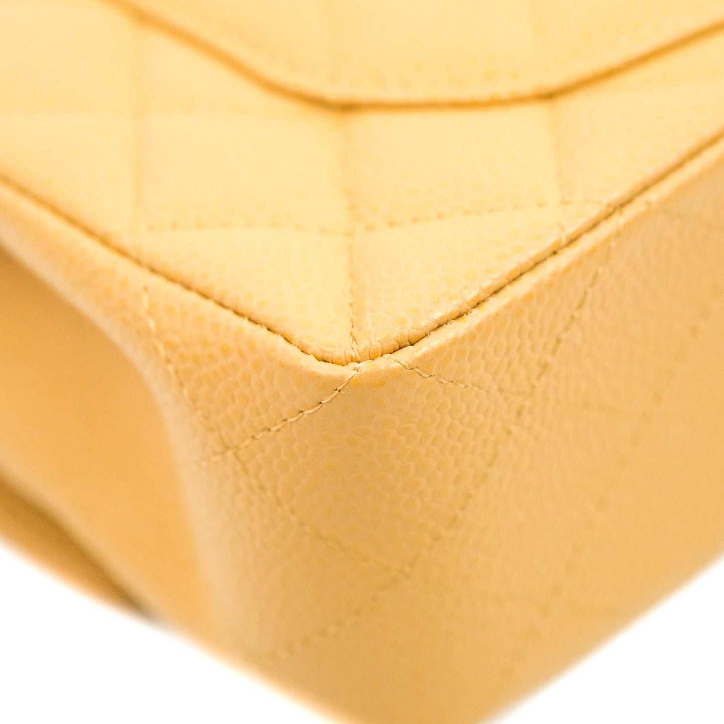 Chanel S/M Small Classic Quilted Flap Dark Beige Caviar 24K Gold Hardware