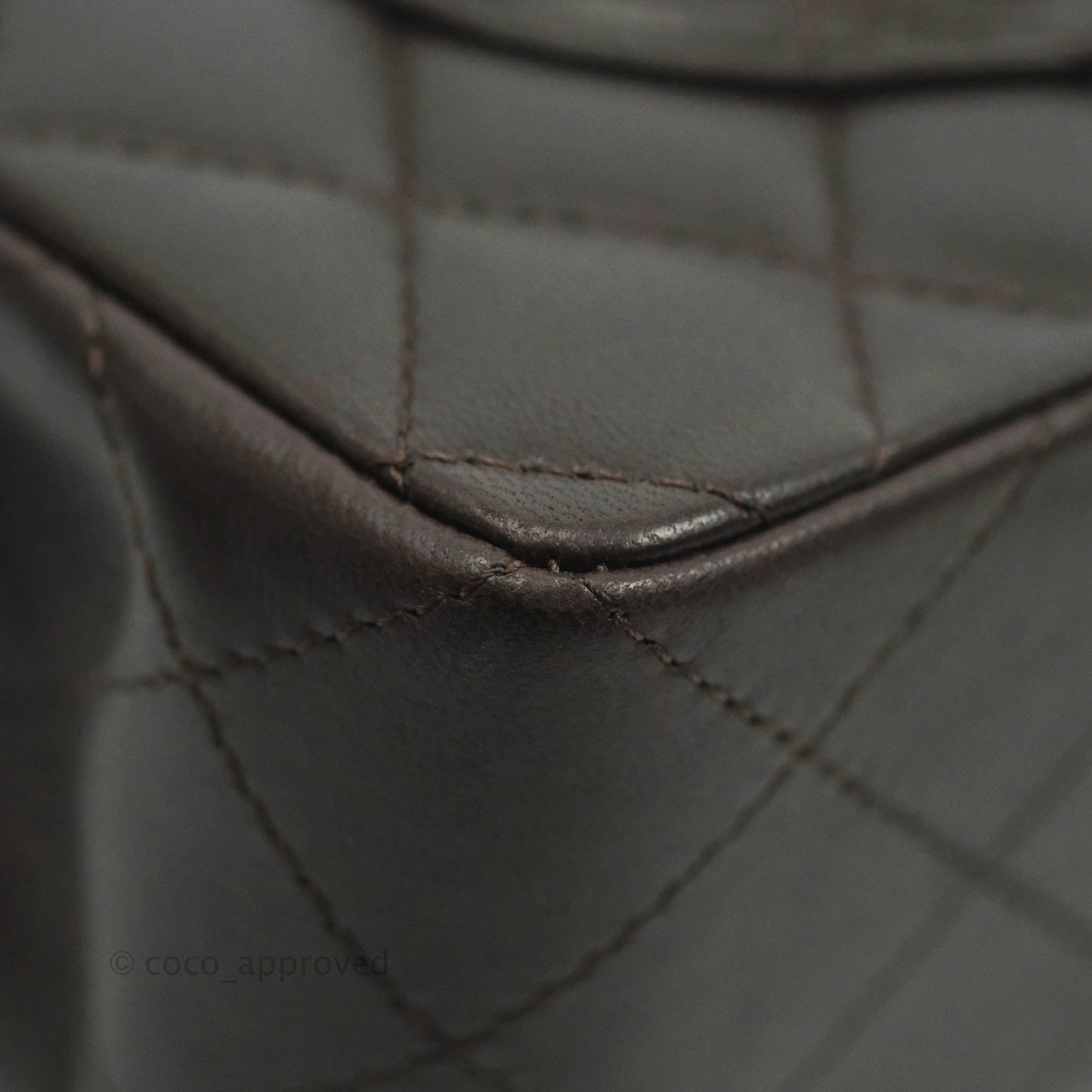 Chanel Classic Small S/M Lambskin Chocolate Brown Gold Hardware