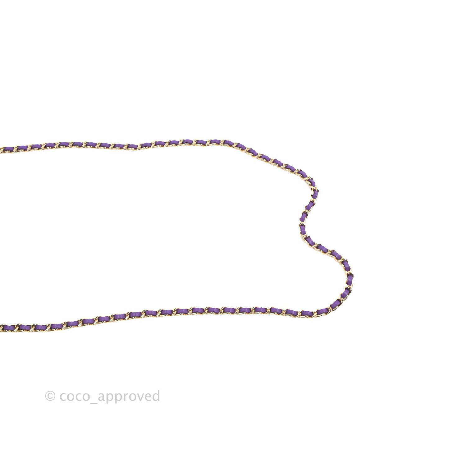 Chanel Vanity Rectangular Top Handle Purple Lambskin Gold Hardware with Twilly