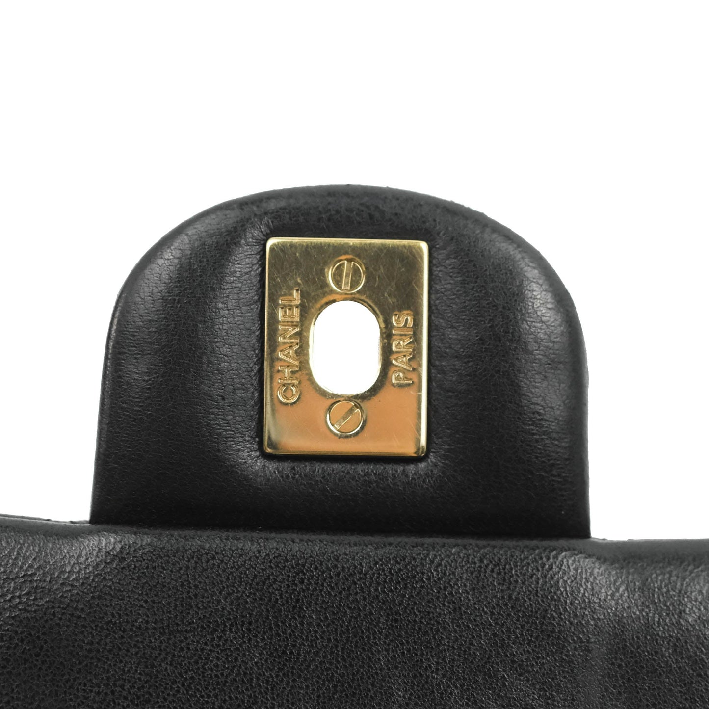 Chanel Mini Rectangular Flap Bag Valentine Limited Edition Black Lambskin Gold Hardware