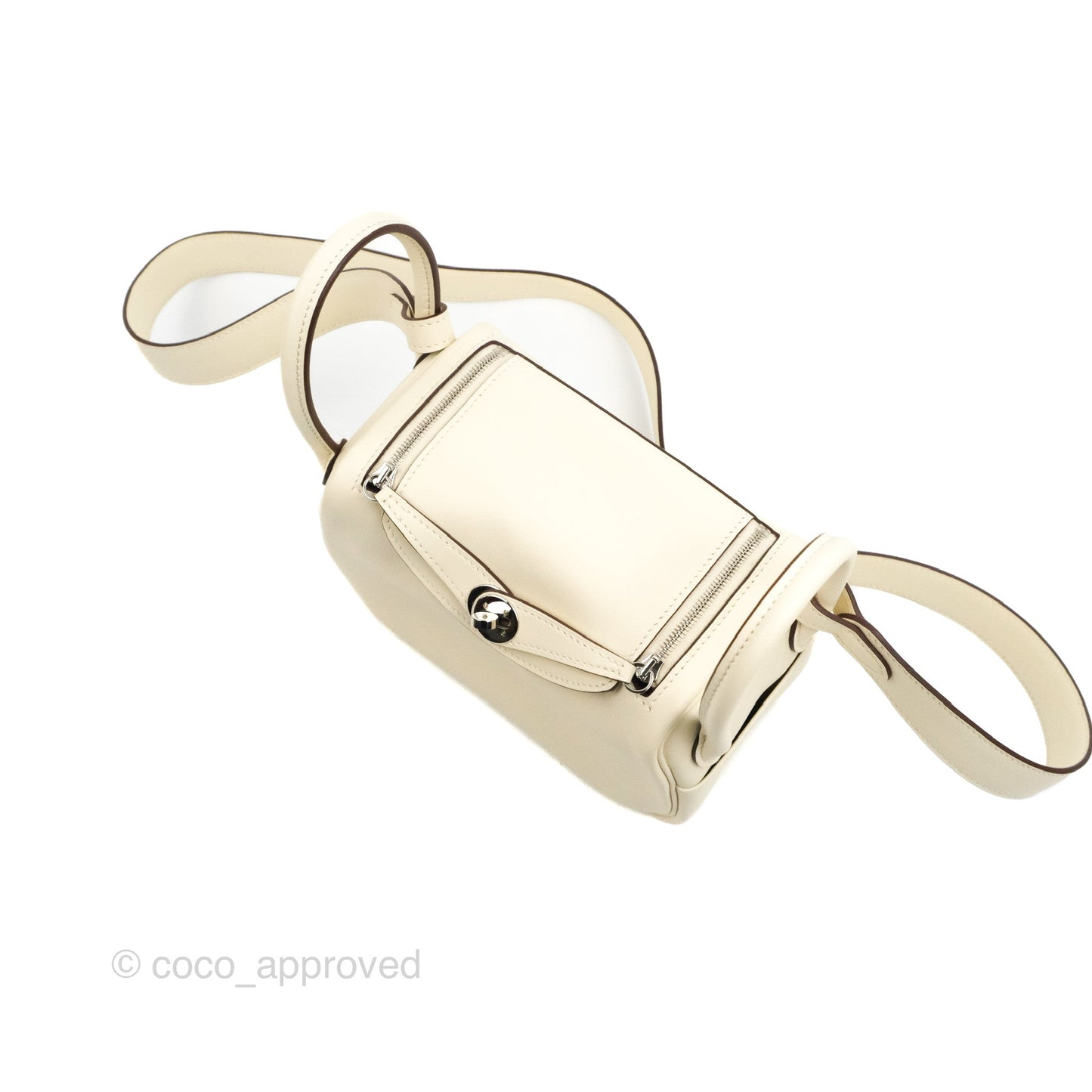 Hermès Mini Lindy 20 Nata I2 Sesame 2S Swift Palladium Hardware