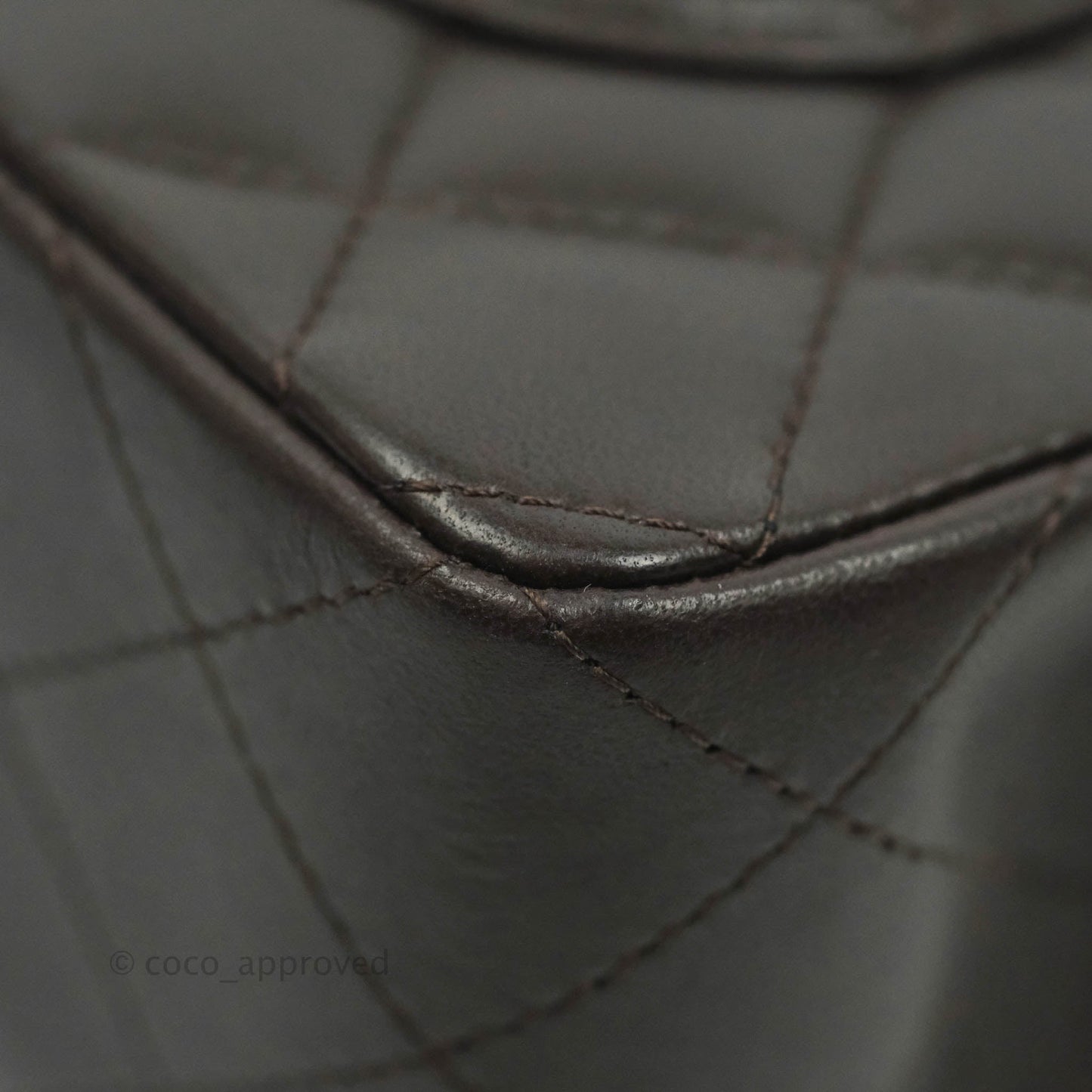 Chanel Classic Small S/M Lambskin Chocolate Brown Gold Hardware