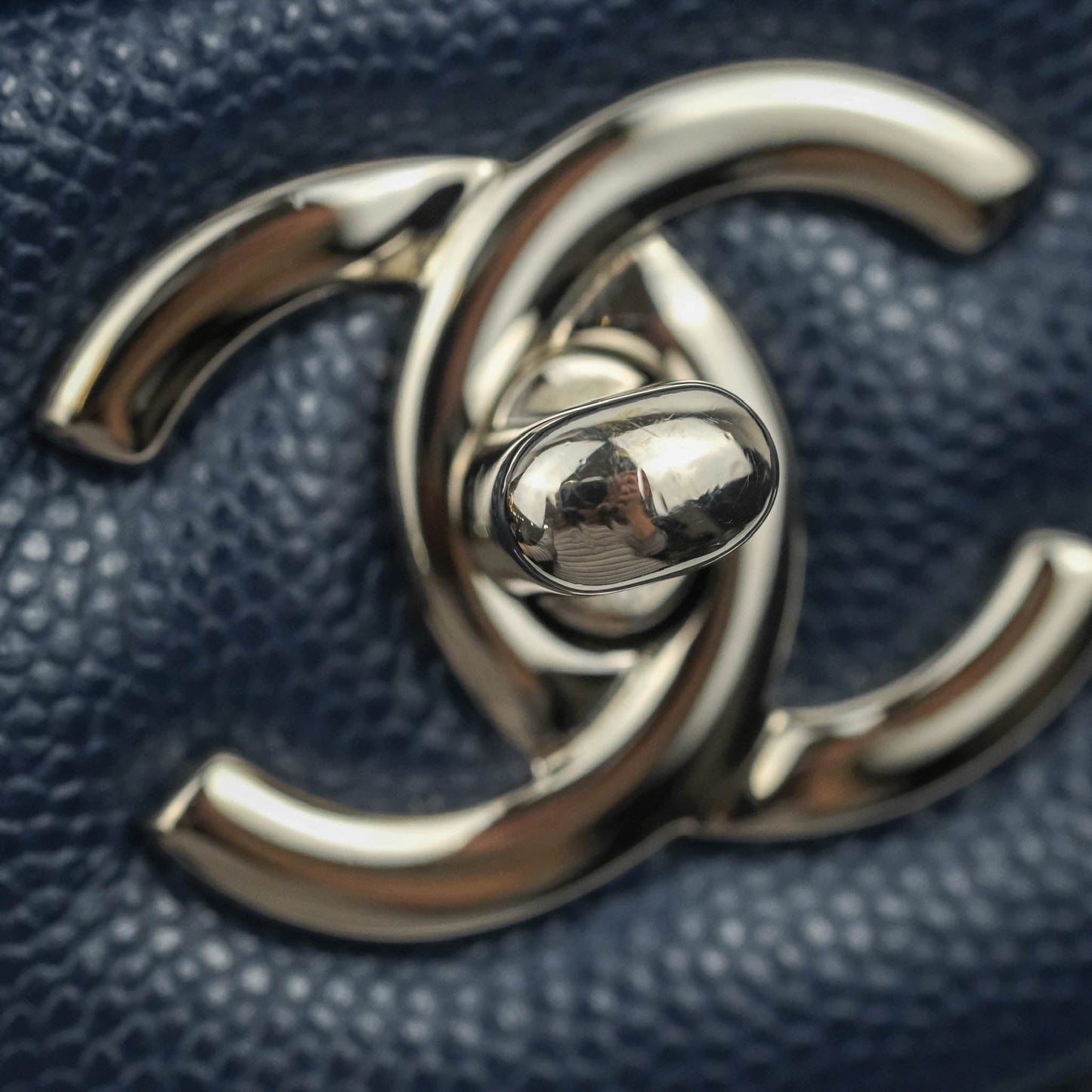 Chanel Jumbo Double Flap Navy Caviar Silver Hardware⁣⁣