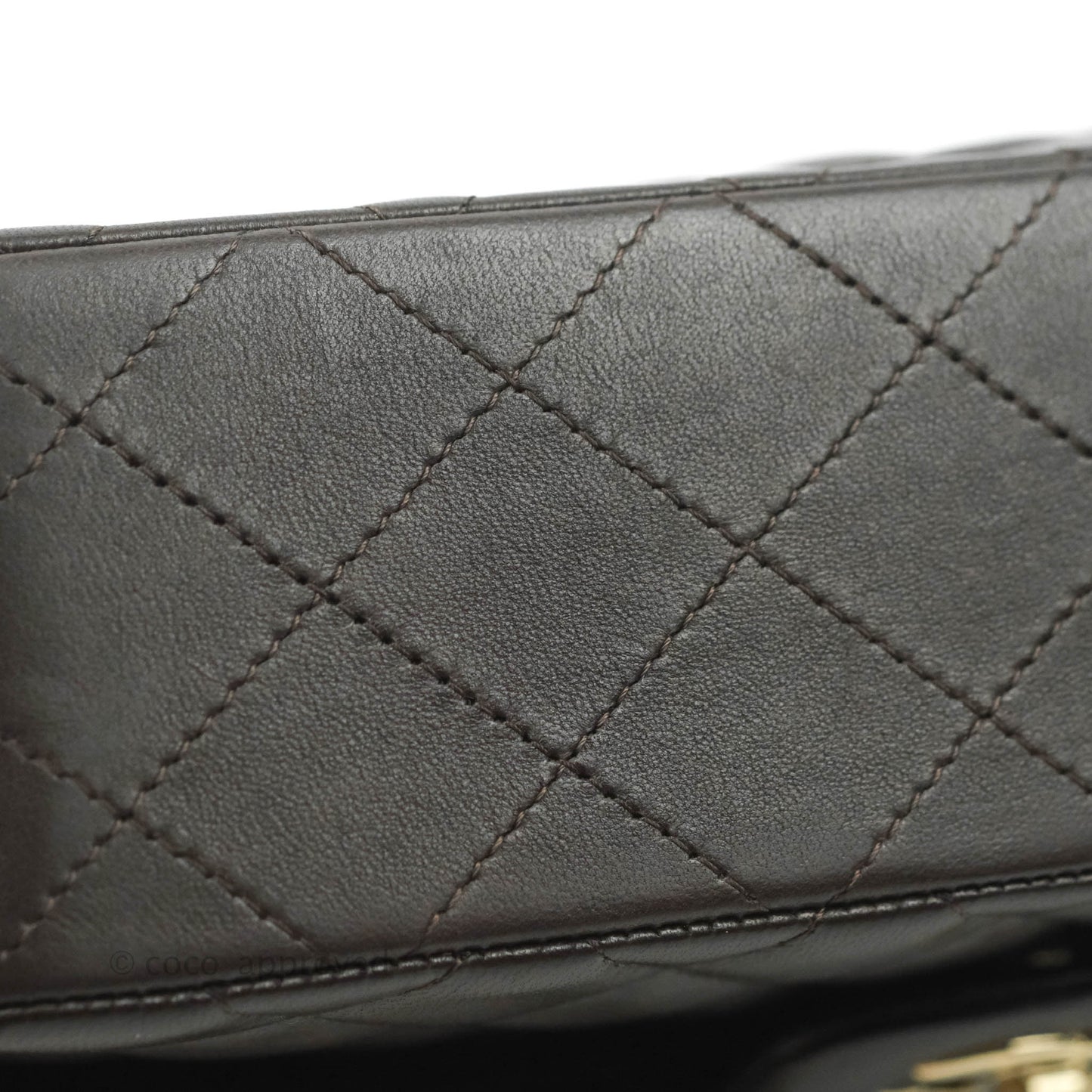 Chanel Classic Small S/M Lambskin Chocolate Brown Gold Hardware