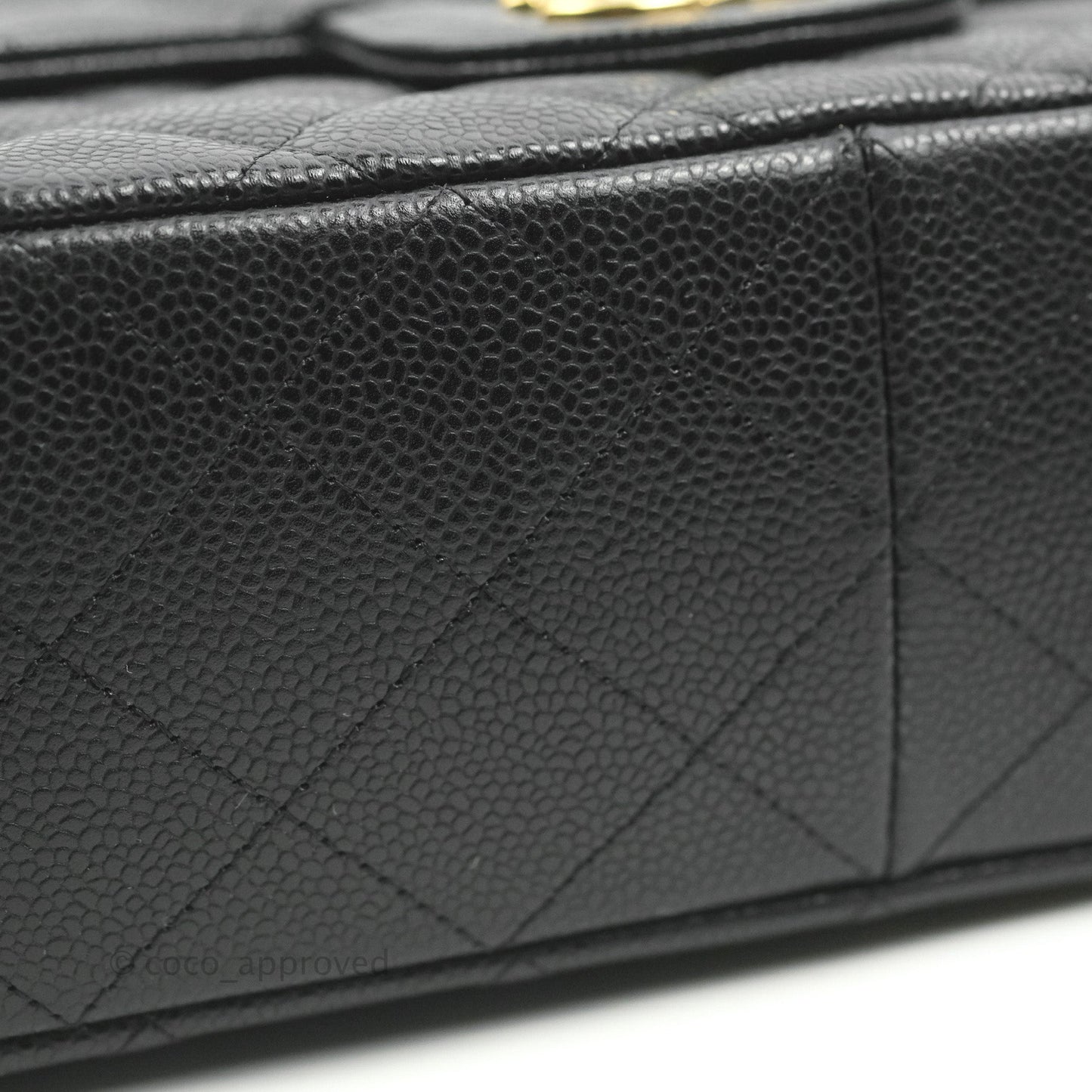 Chanel Jumbo Single Flap Black Caviar Gold Hardware⁣⁣