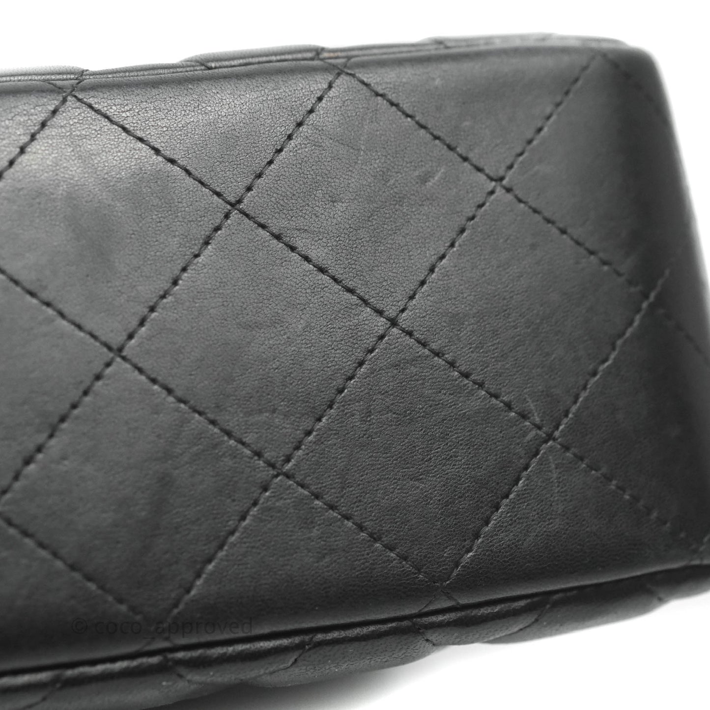Chanel Jumbo Double Flap Black Lambskin Silver Hardware⁣⁣