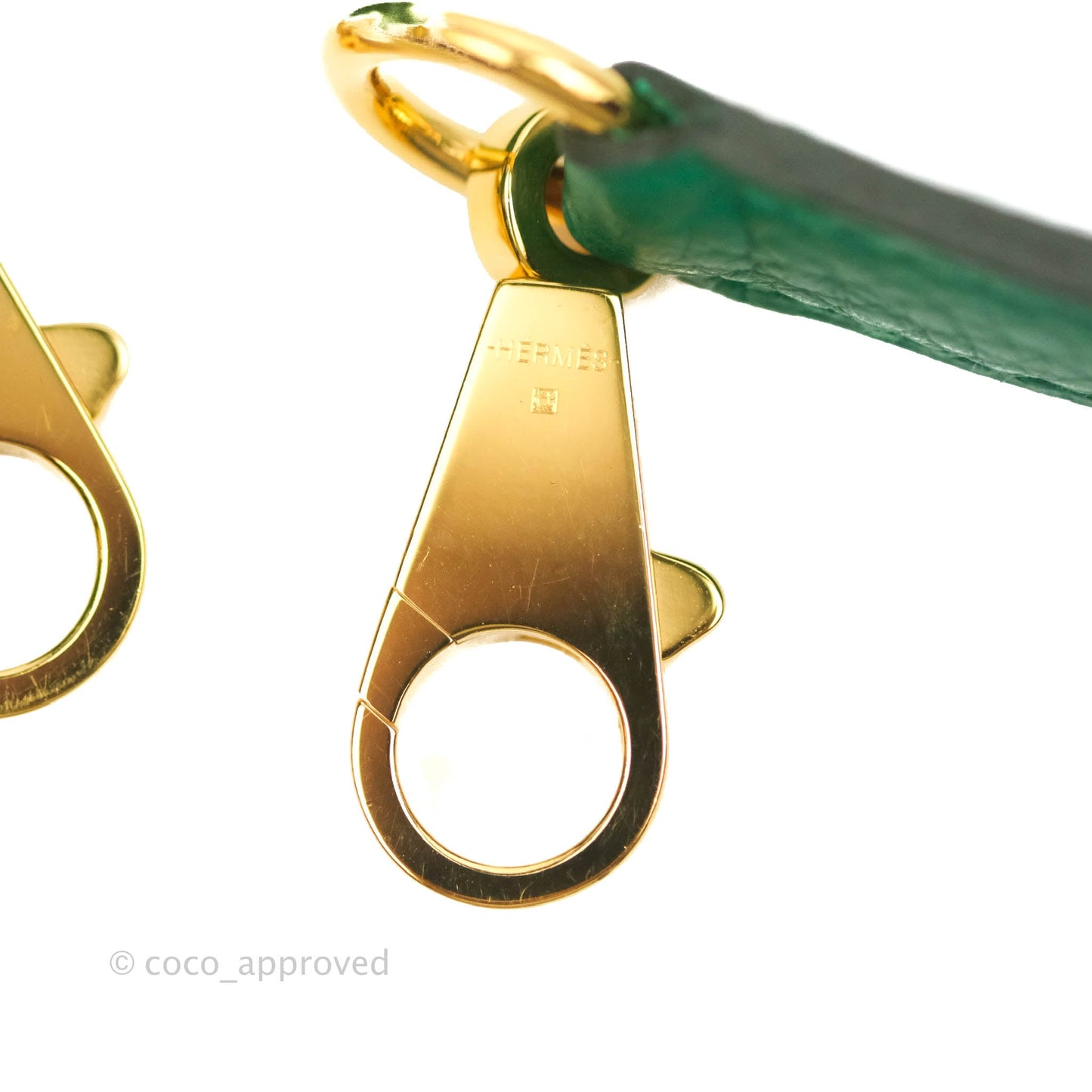 Hermès Retourne Taurillon Kelly 28 Vert Vertigo Clemence Gold Hardware
