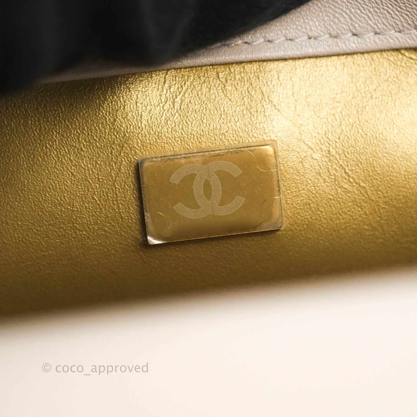 Chanel Mini Rectangular Pearl Crush Quilted Lilac Lambskin Aged Gold Hardware
