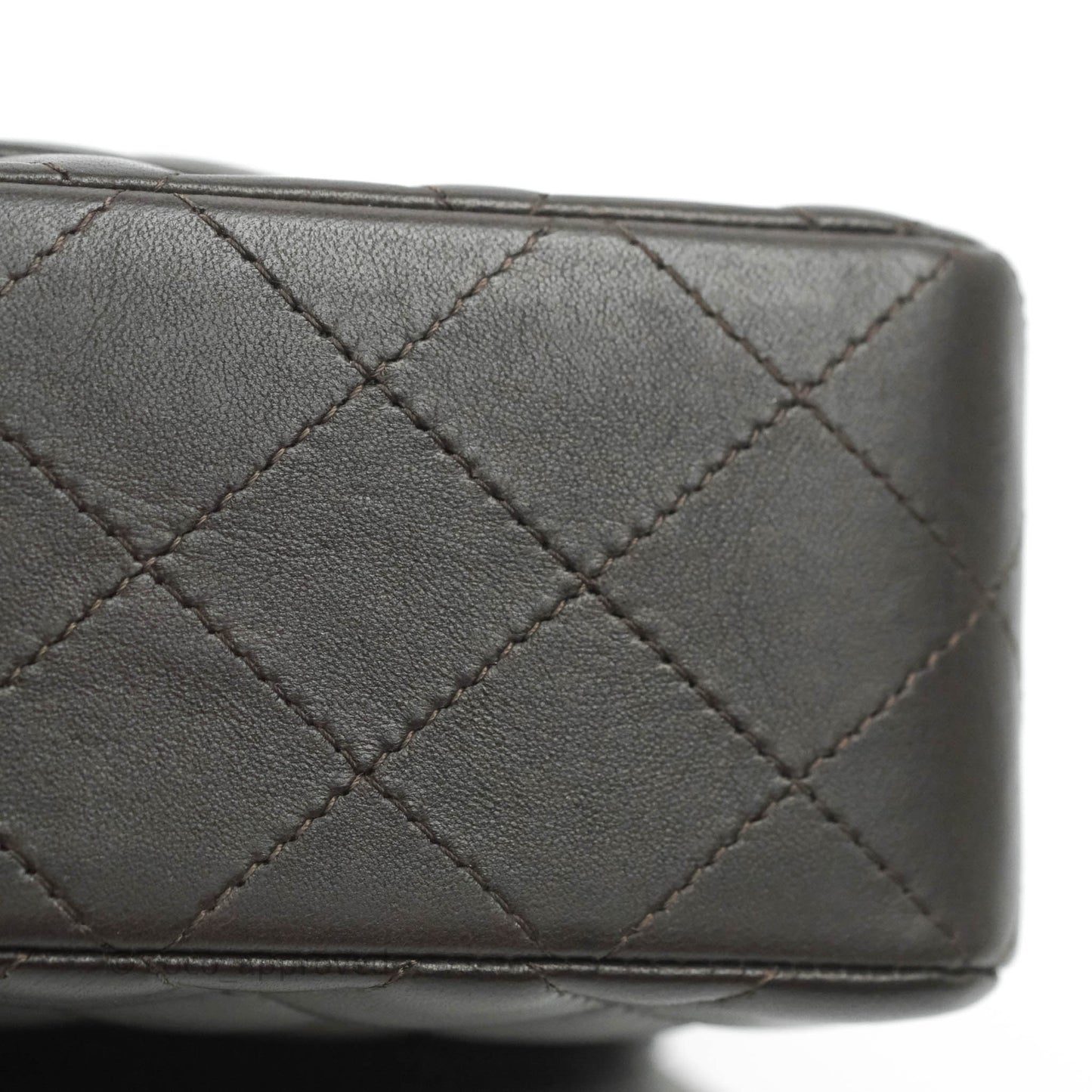 Chanel Classic Small S/M Lambskin Chocolate Brown Gold Hardware